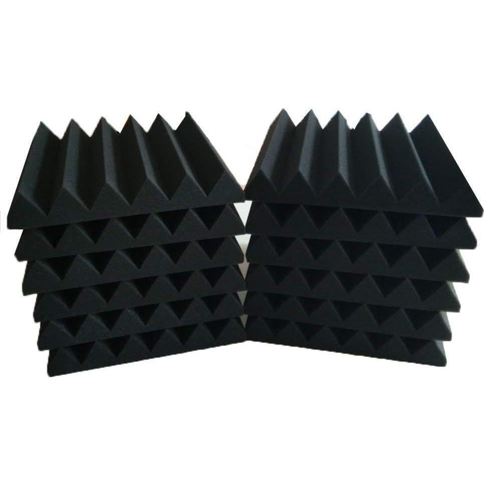 Paneles de espuma acústica Bookishbunny 12 paquetes 30.48x30.48cm