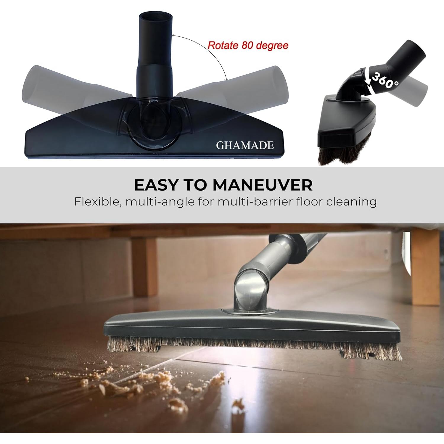 Cabezal de cepillo de aspiradora GHAMADE 32 mm con adaptador