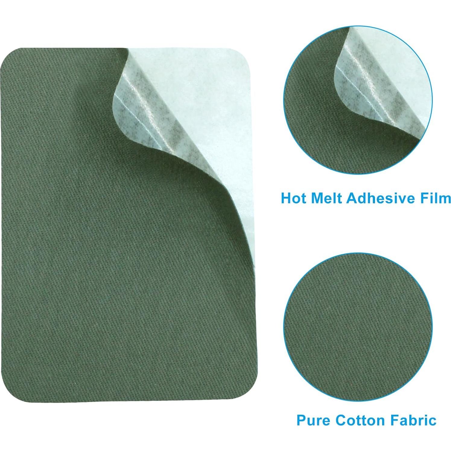 Parche Termoadhesivo de Algodón Verde Seimneire - 6 Piezas