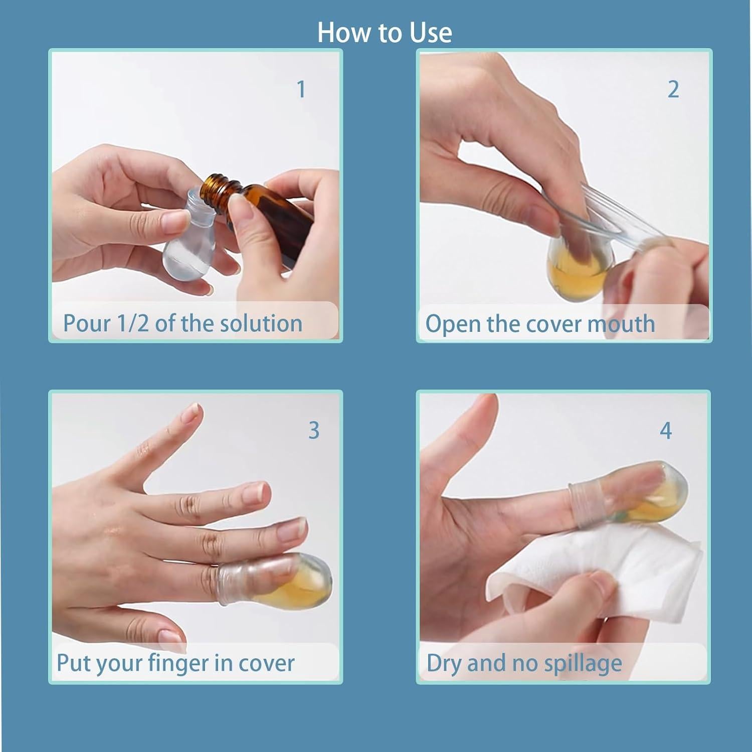 Protectores de Dedos Impermeables Givam - 2 Pequeños y 1 Grande