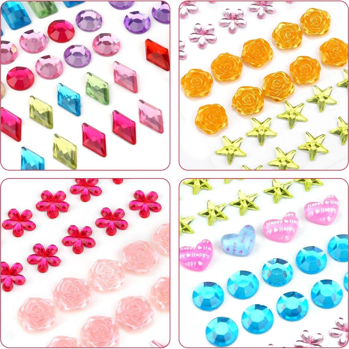 Kit de Rhinestones Autoadhesivos PHOGARY 870pcs Multicolor