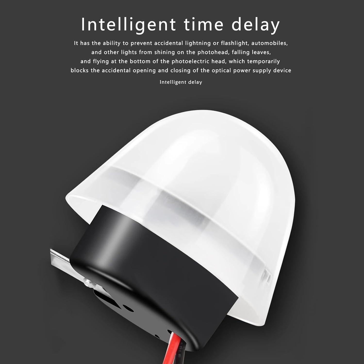 Paquete de 2 Interruptores Fotocélula 12V 10A Auto On Off