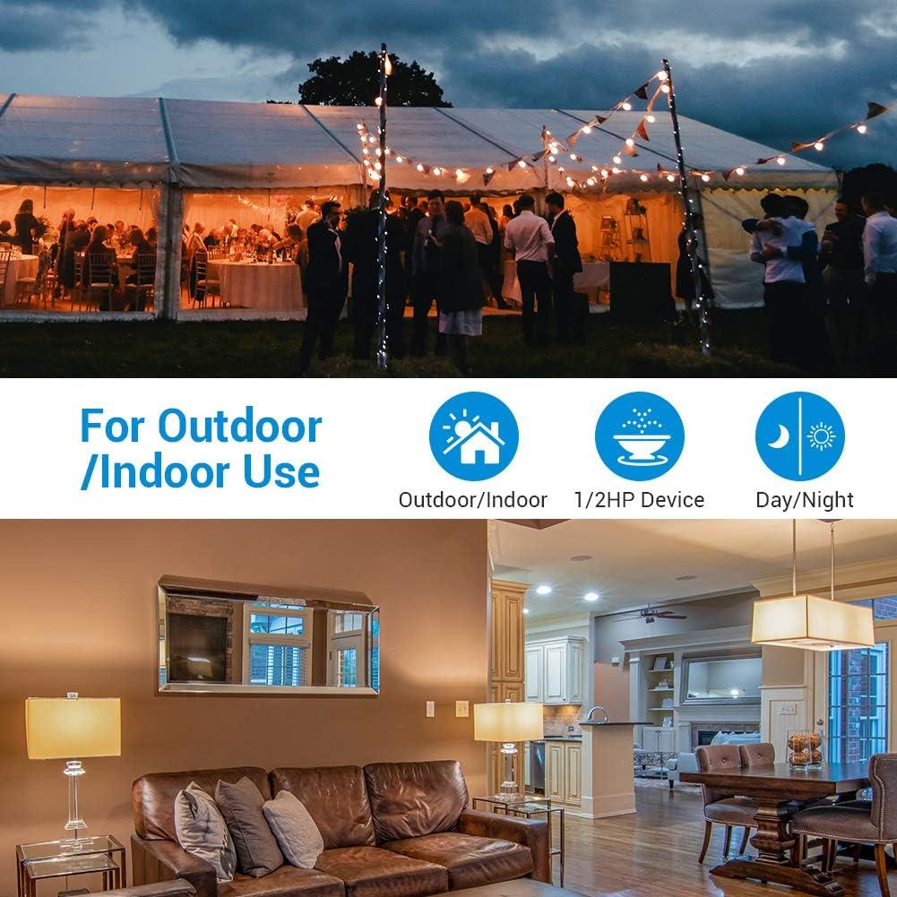 Temporizador de Luz DEWENWILS para Exterior 13A a Prueba de Agua