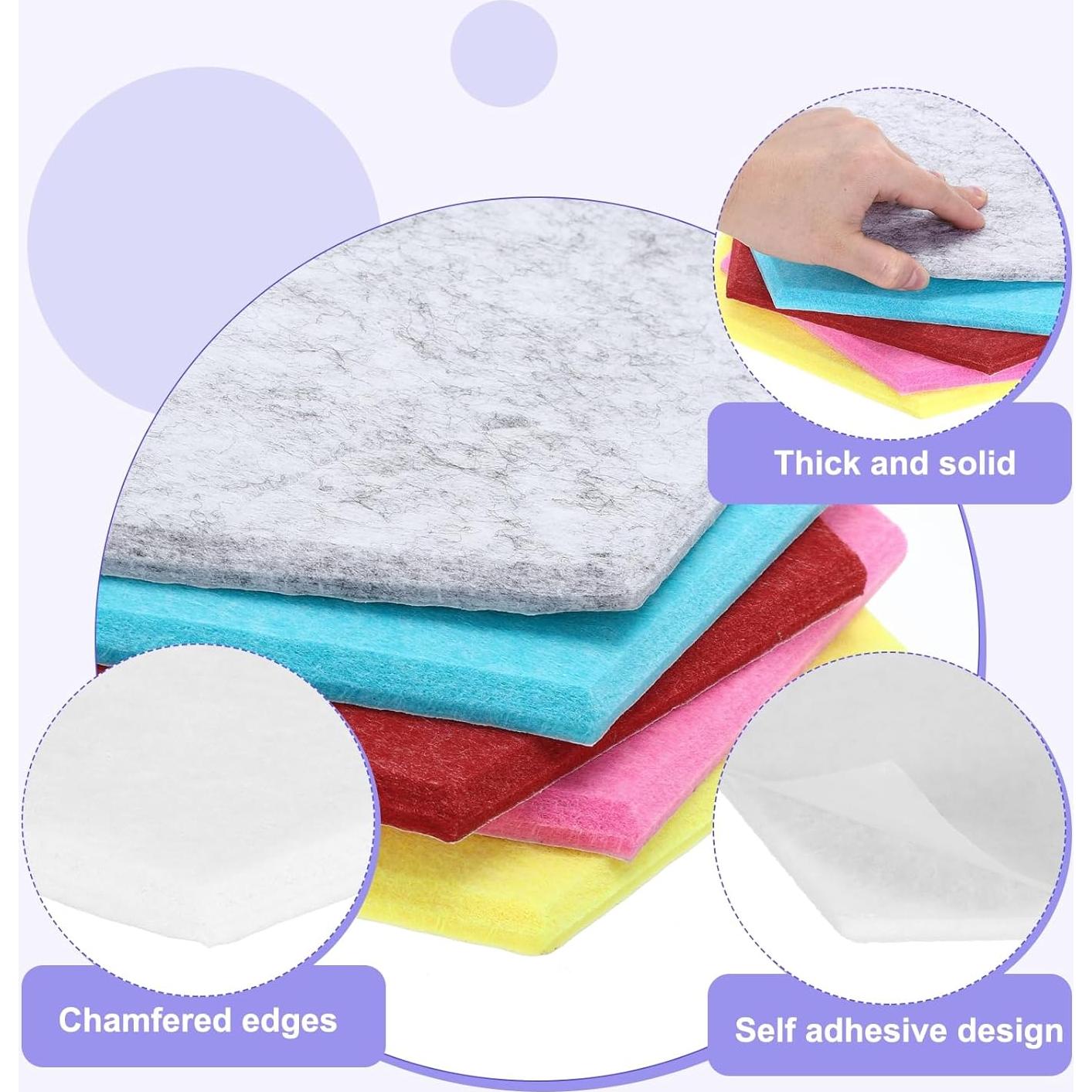 Paneles Acústicos Hexagonales MECCANIXITY 30x26cm B1 Ignífugos