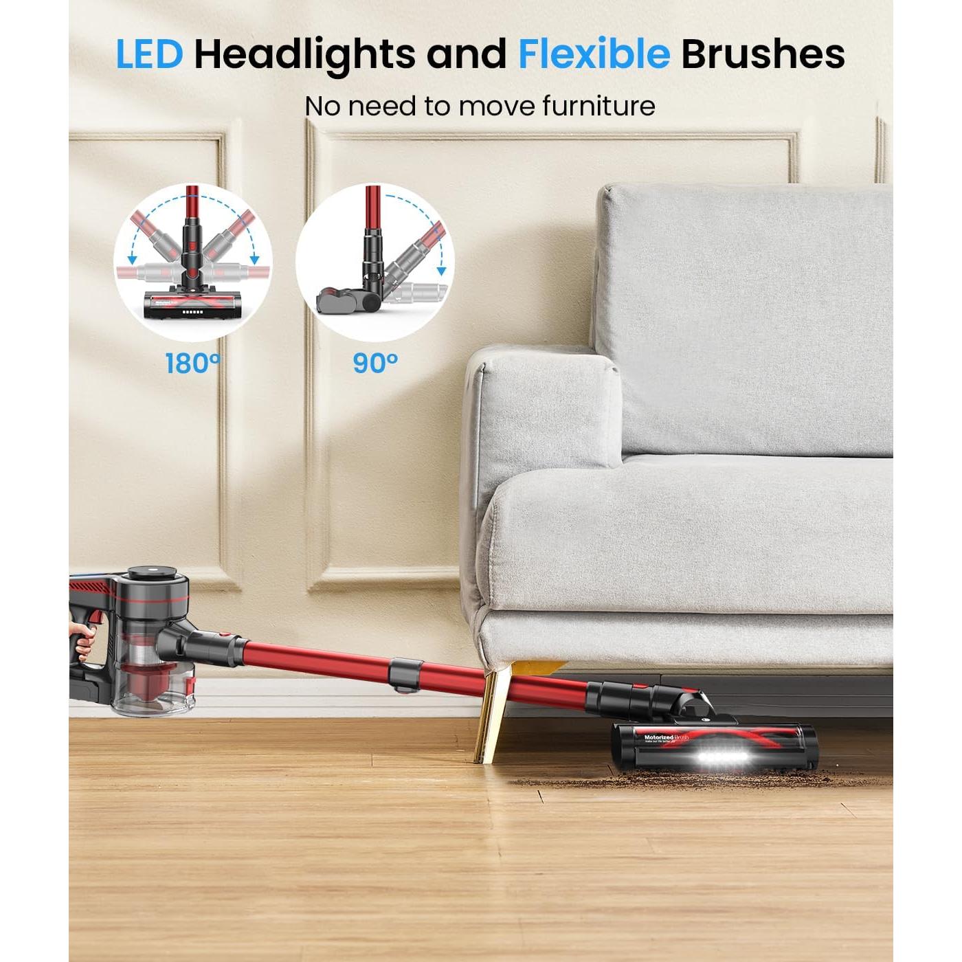 Aspiradora Inalámbrica CHEBIO A16 2 en 1 45 Minutos Succión 28KPa