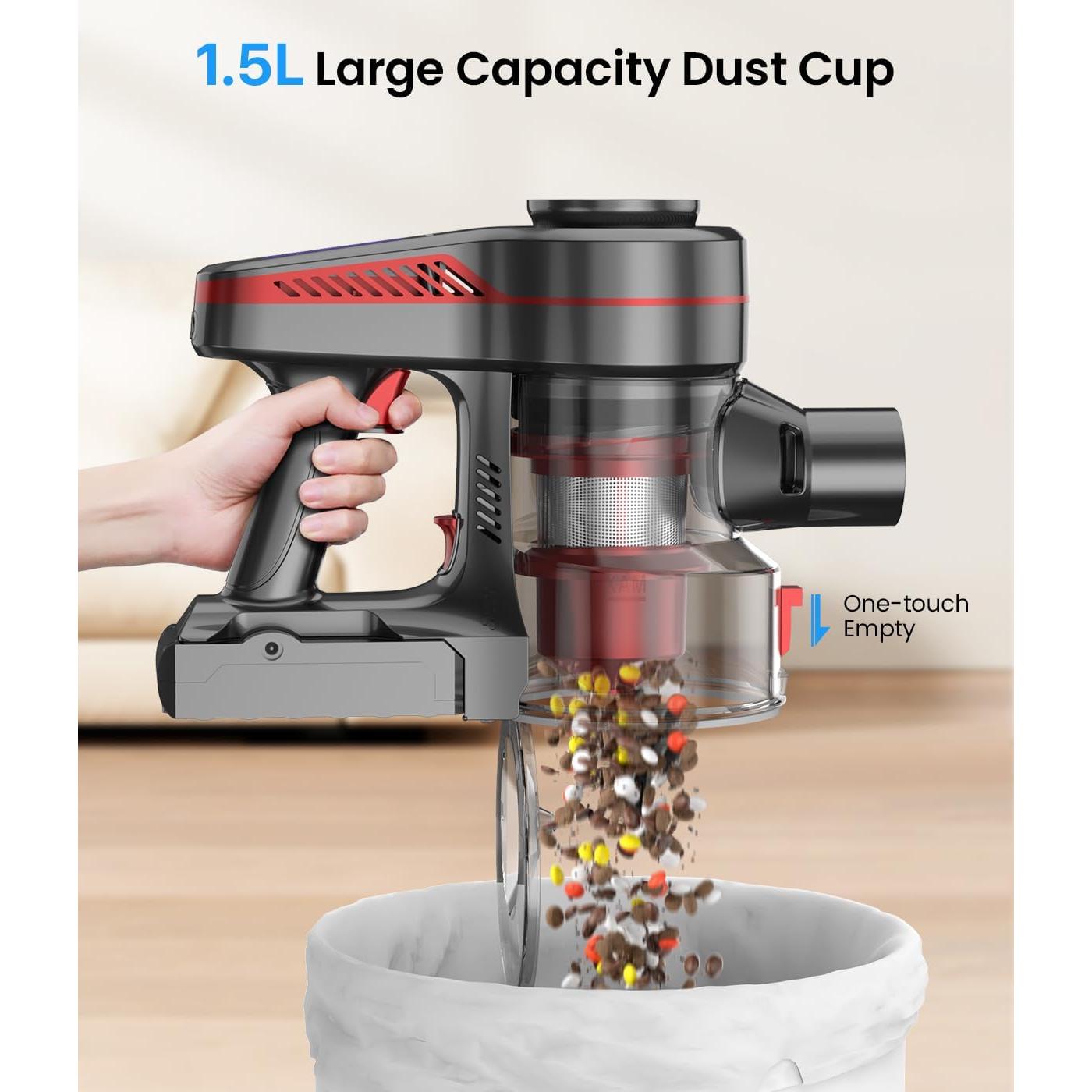 Aspiradora Inalámbrica CHEBIO A16 2 en 1 45 Minutos Succión 28KPa