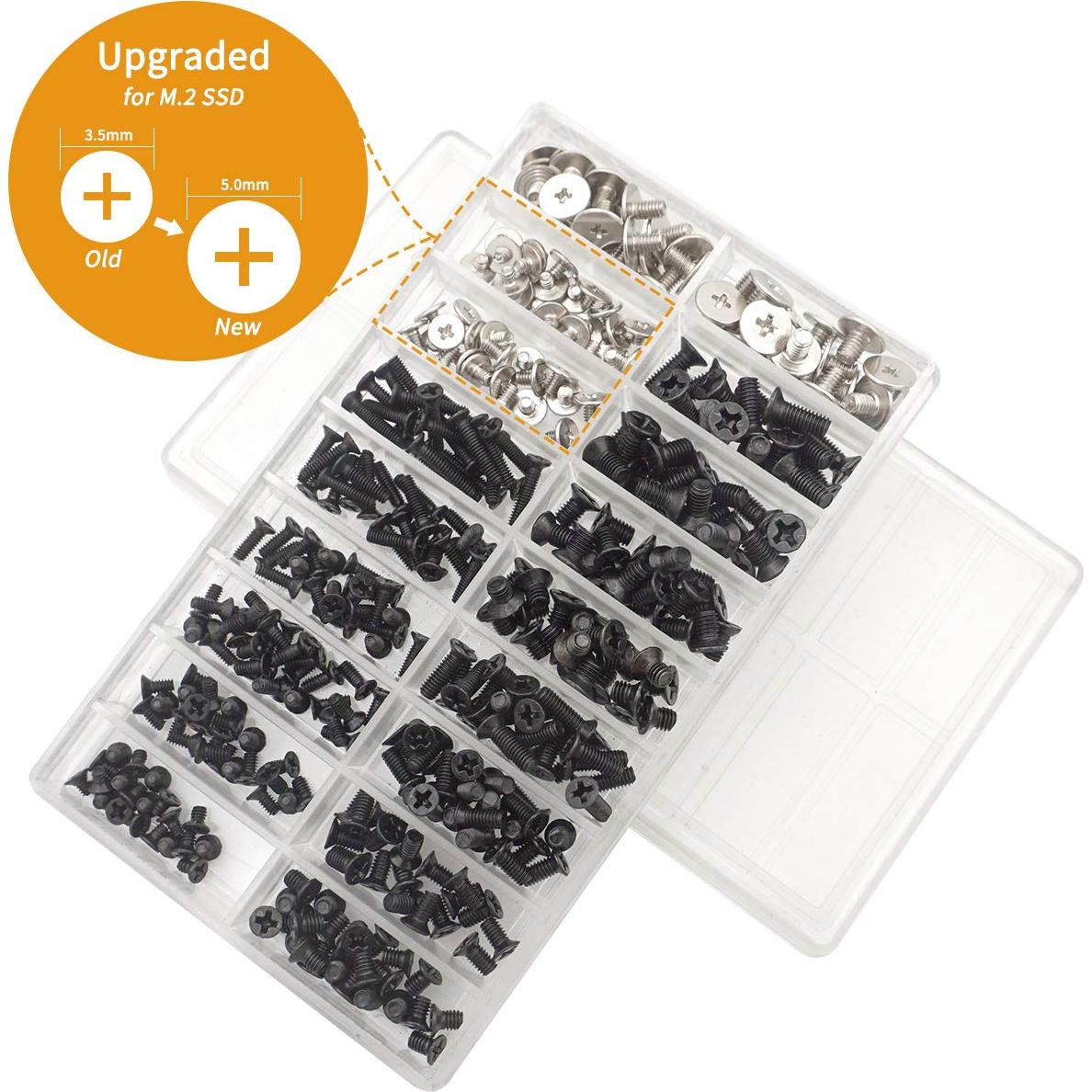 Juego de Tornillos Akuoly 355 Piezas M2 M2.5 M3 para Laptop