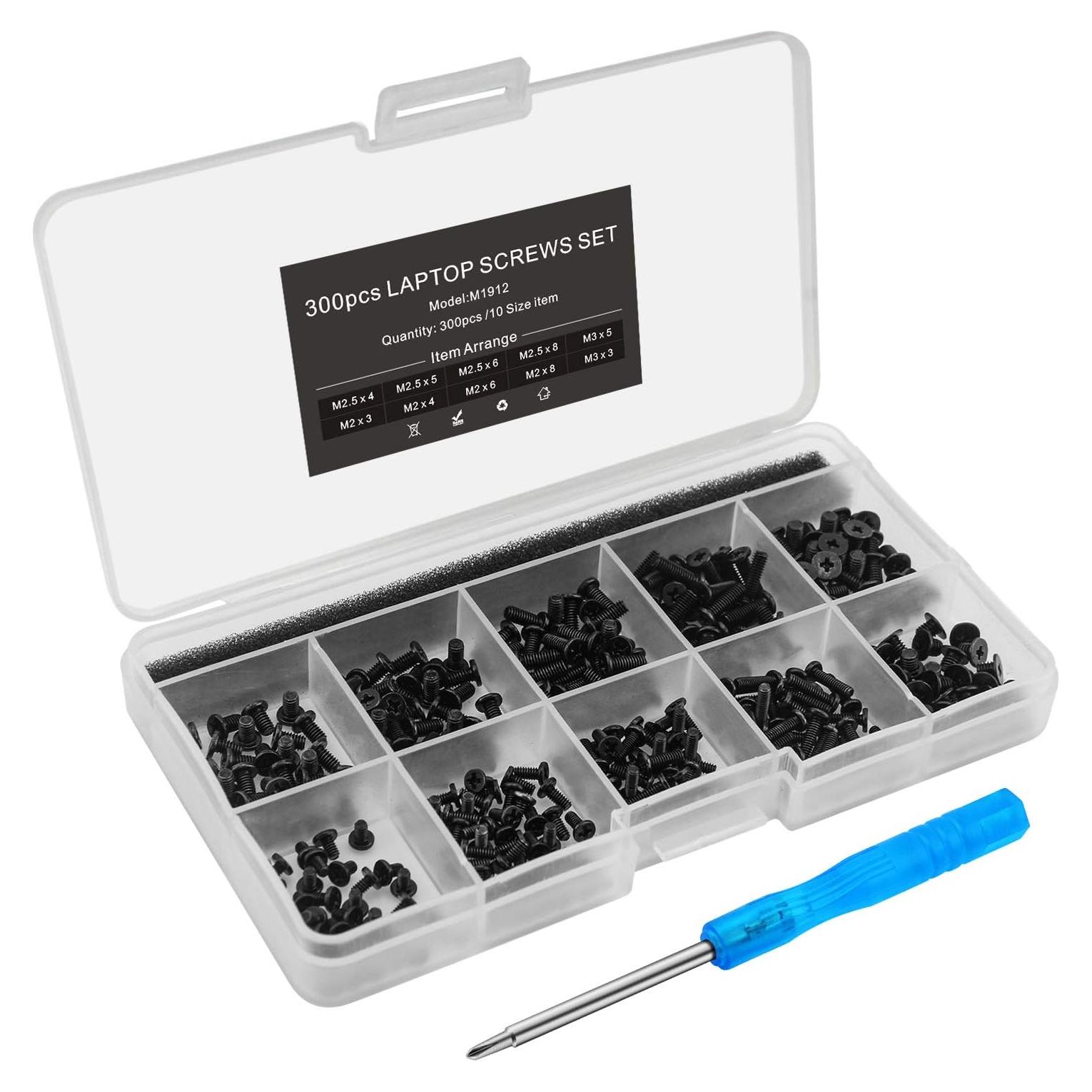 Kit de Tornillos para Laptop Mcsher 300 Piezas M1912