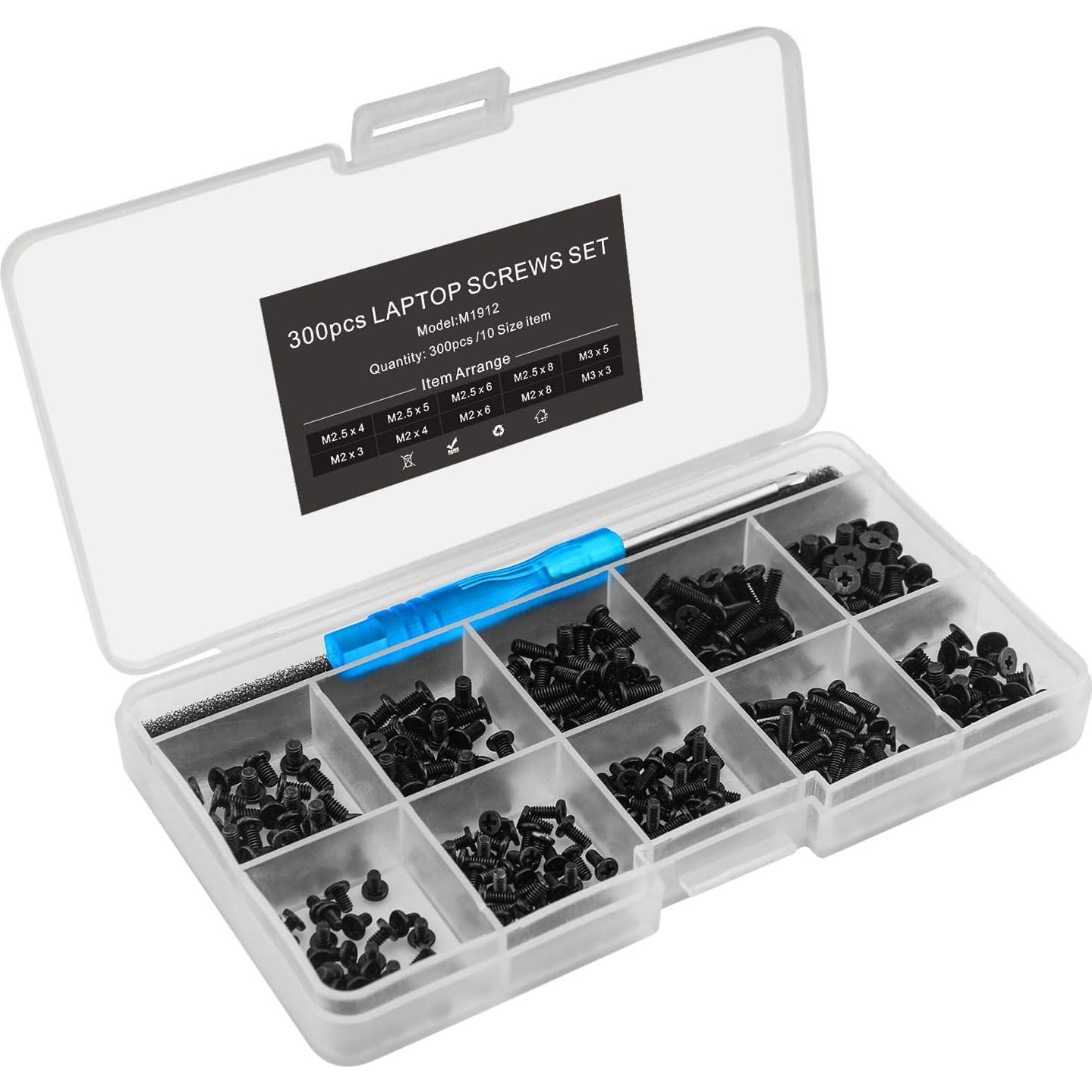 Kit de Tornillos para Laptop Mcsher 300 Piezas M1912