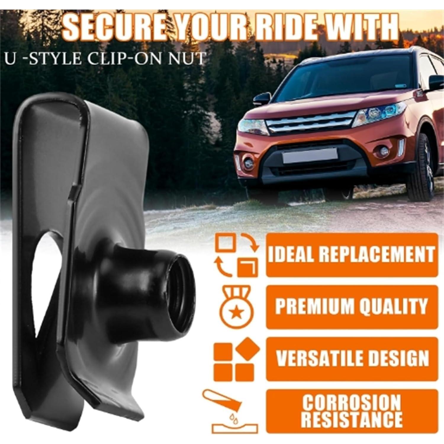 Kit de Tornillos y Clips en U GUSIRUI 64 Piezas para Auto