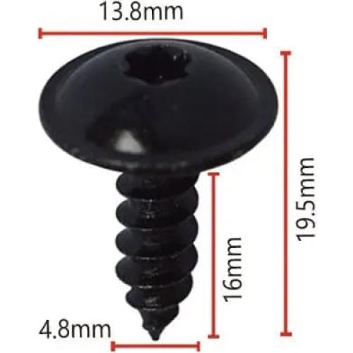 Kit de Tornillos y Clips en U GUSIRUI 64 Piezas para Auto