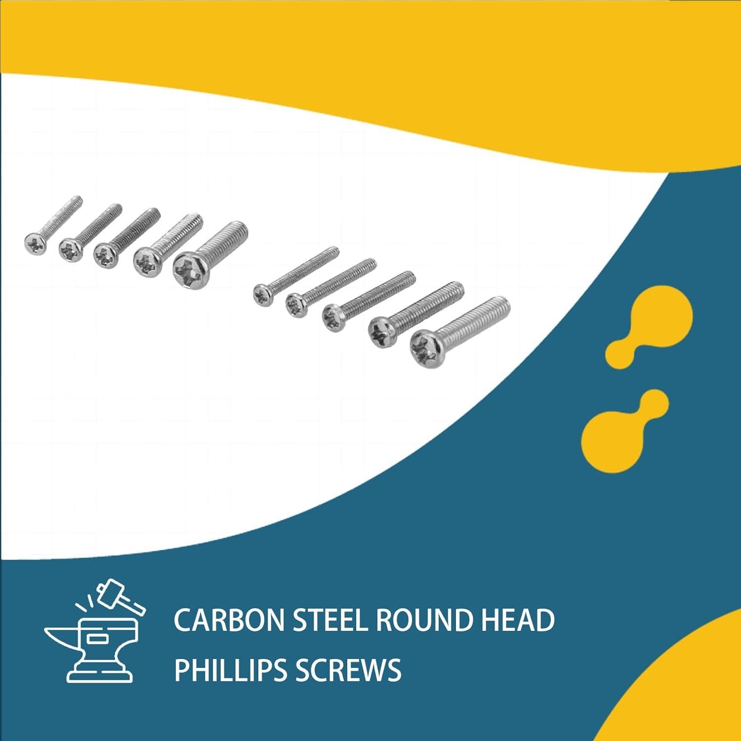 Kit de 1000 Tornillos Pequeños M1.6 M1.7 M2 M2.5 M3 WSLLM