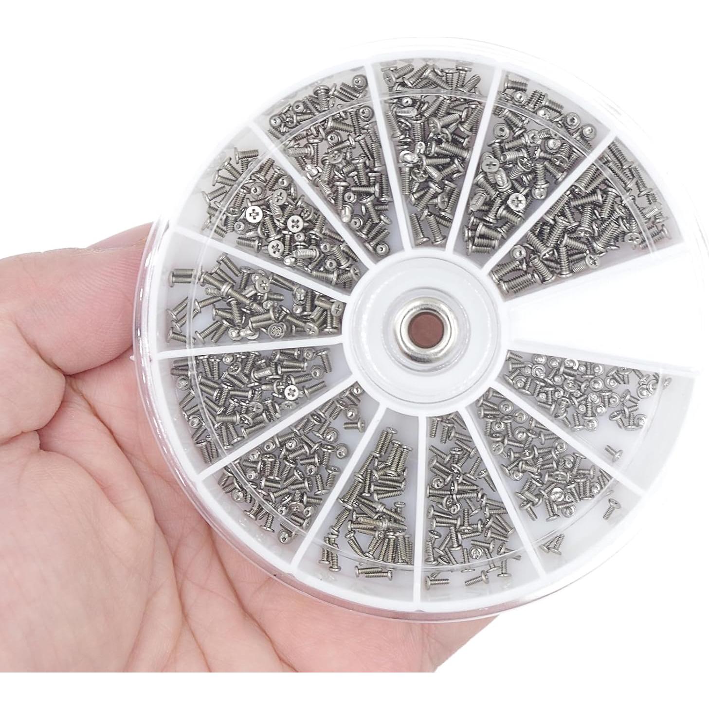 Kit de Tornillos Pequeños HVAZI M1 M1.2 M1.4 M1.6 600 Piezas