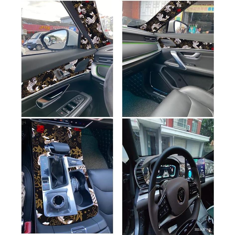 Calcomanía Automotriz Zicobox Algodón Bronceado 24.9x145cm