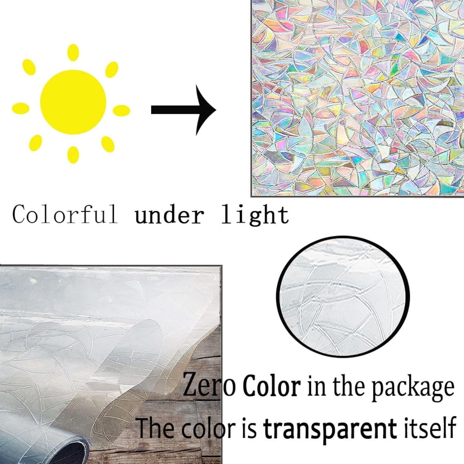 Película Decorativa para Ventanas Finnez Arcoíris 30x200 cm