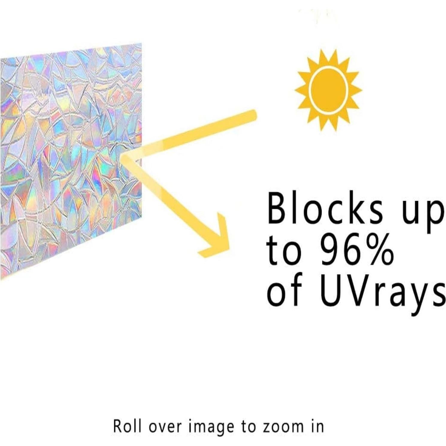 Película Decorativa para Ventanas Finnez Arcoíris 30x200 cm