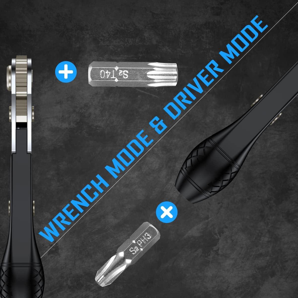 Juego de 37 en 1 GreaTalent Llave de Carraca Mini Acero S2