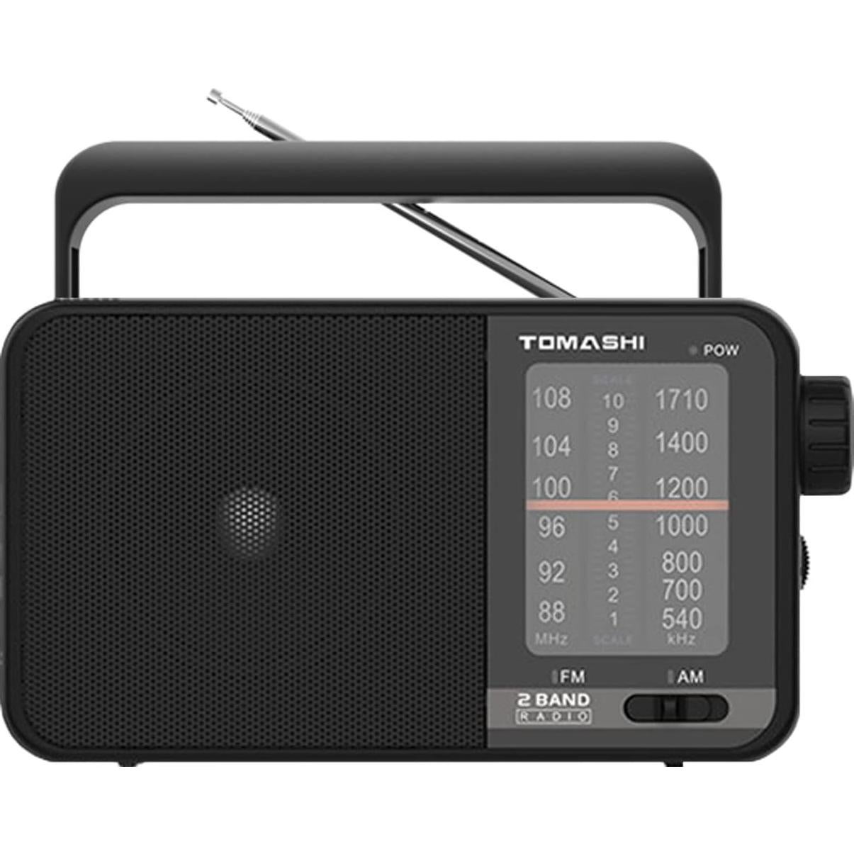 Radio Portátil AM FM TOMASHI T-15 con Altavoz 3.5"