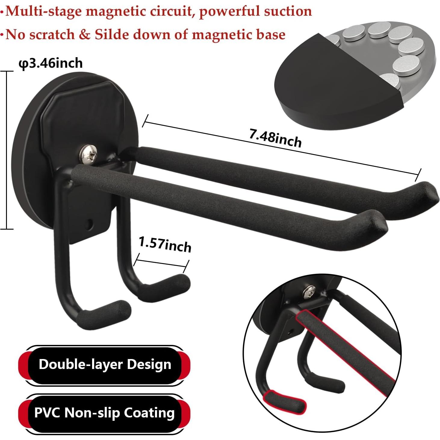 Ganchos Magnéticos Doble Capa ULIBERMAGNET 8.8CM 2PACK