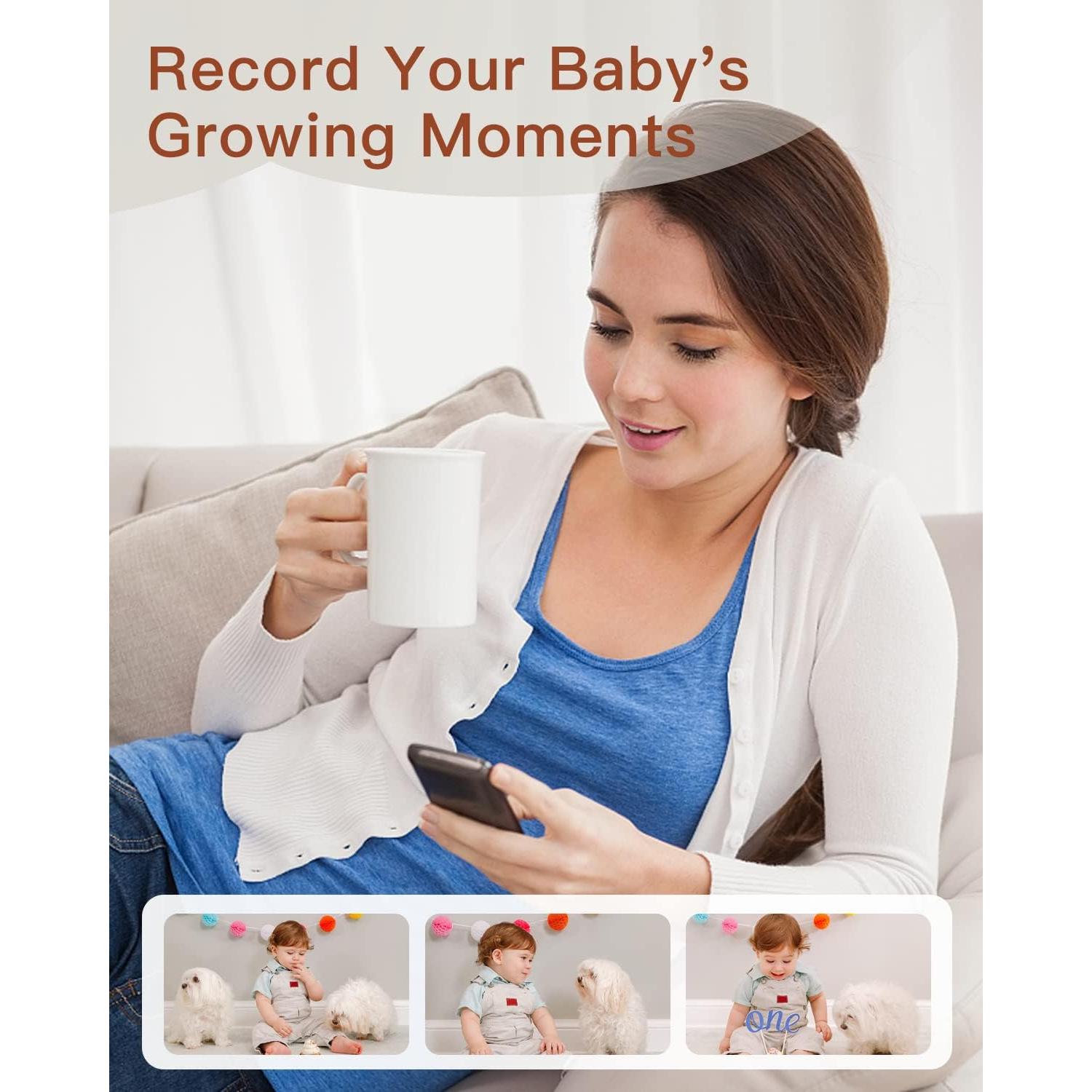 Monitor de Bebé Arenti 2 Cámaras 2K Pantalla 5" Inalámbrico