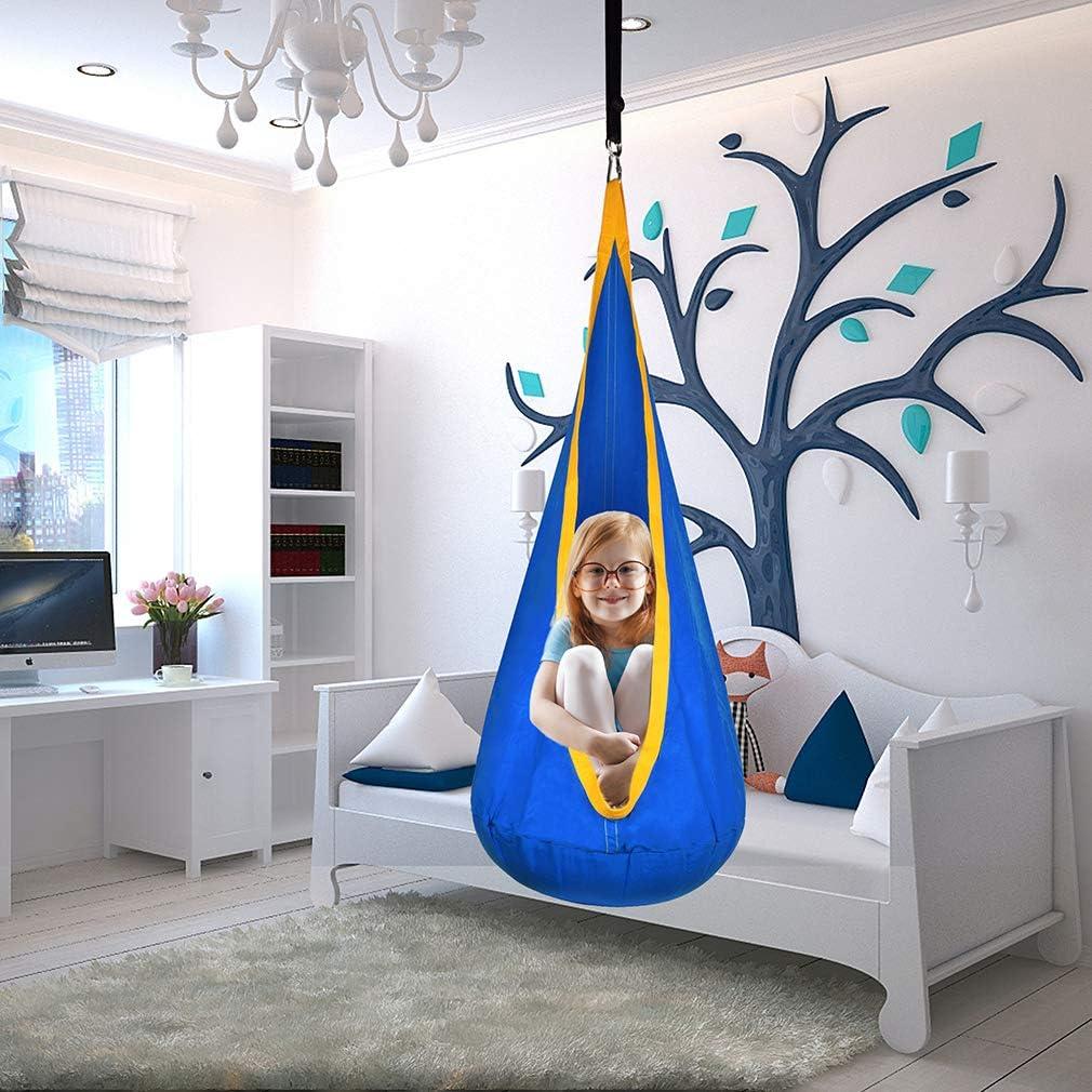 Silla Colgante Pod para Niños Funny Game 150x70 cm Azul