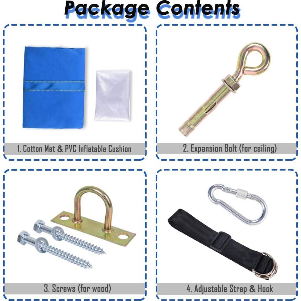 Silla Colgante Pod para Niños Funny Game 150x70 cm Azul