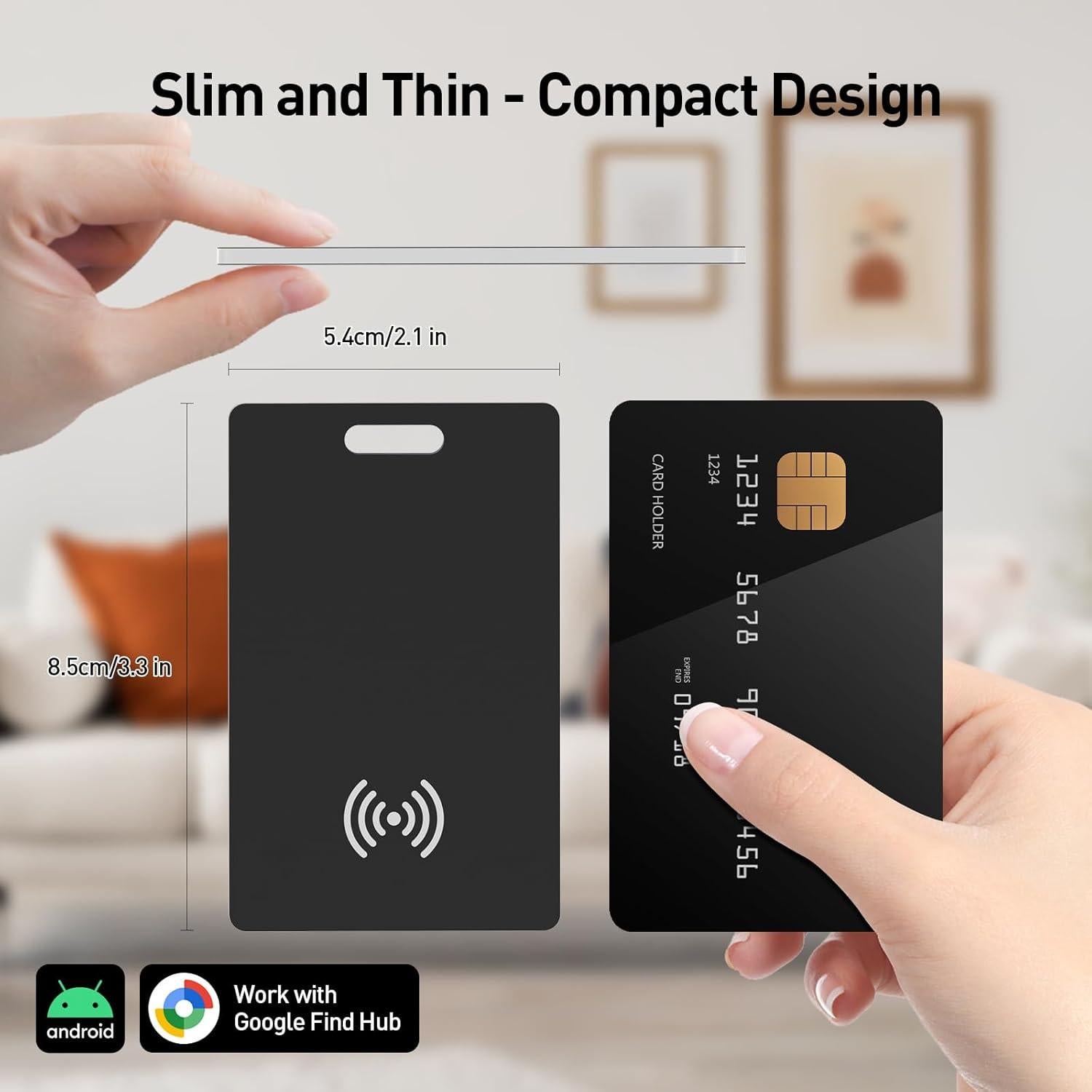 Tarjeta de seguimiento KZO Android recargable IP68 negra