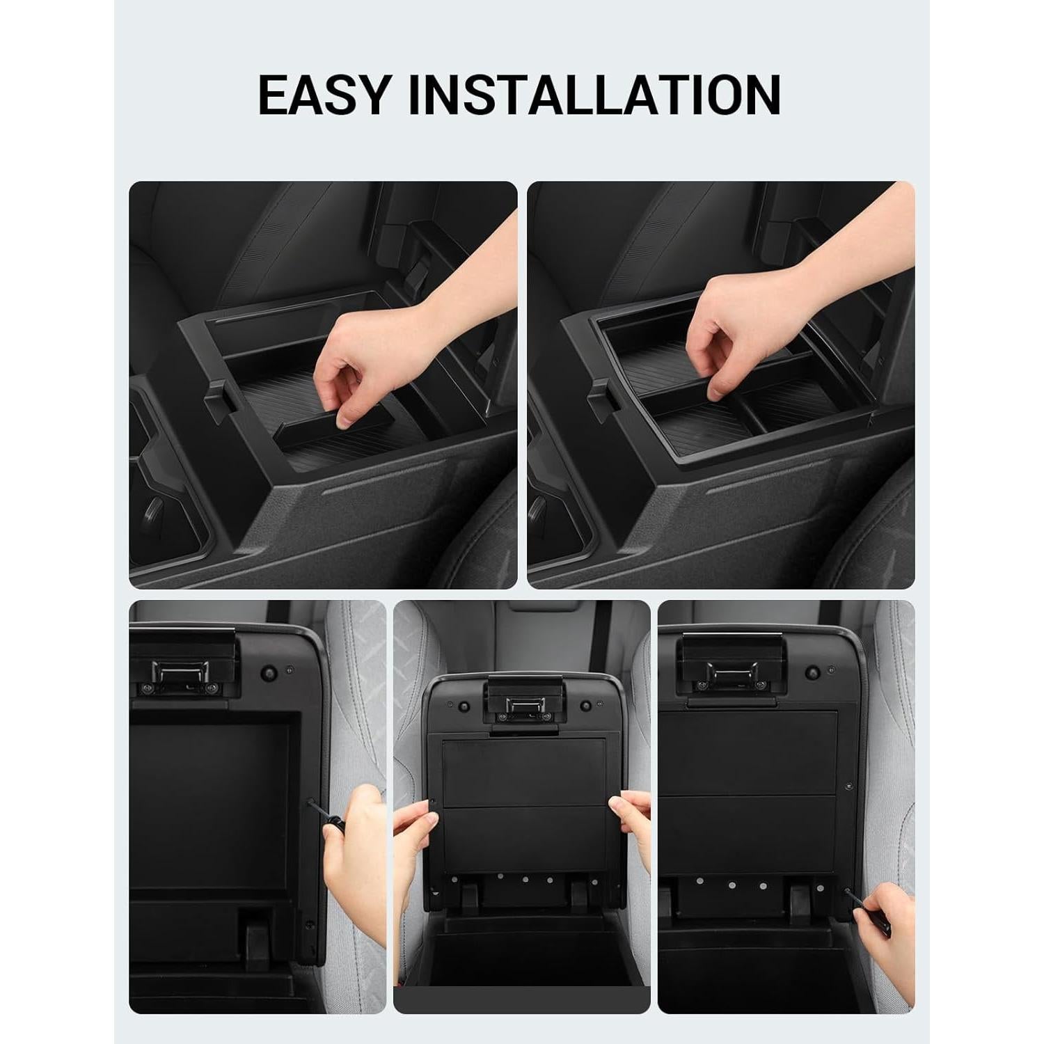 Organizador de Consola Central Ecarzo 3PCS para Toyota Tacoma 2024-2025