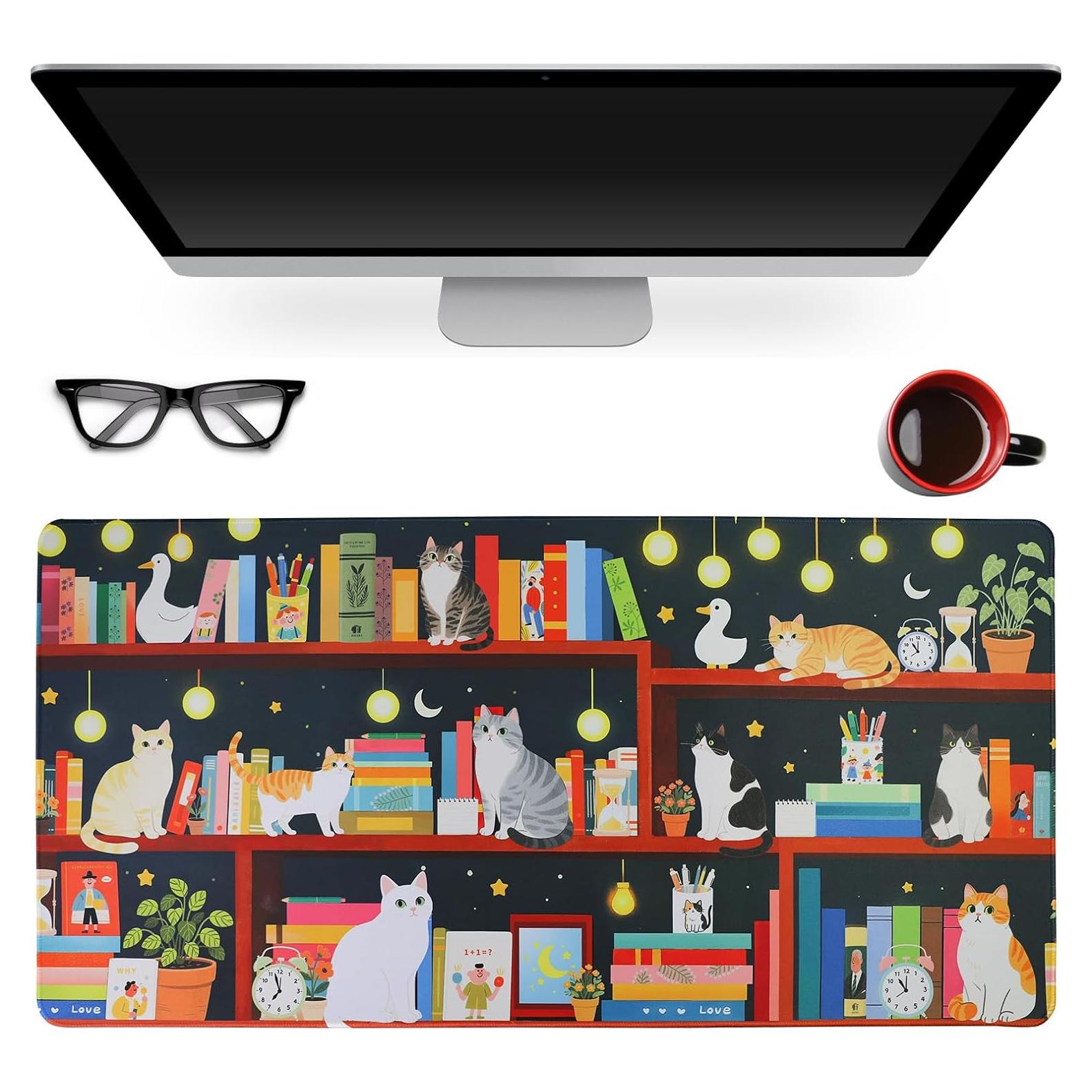 Alfombrilla de Escritorio Grande PERFECTSIGHT Gato Linda 77.5x39.9cm