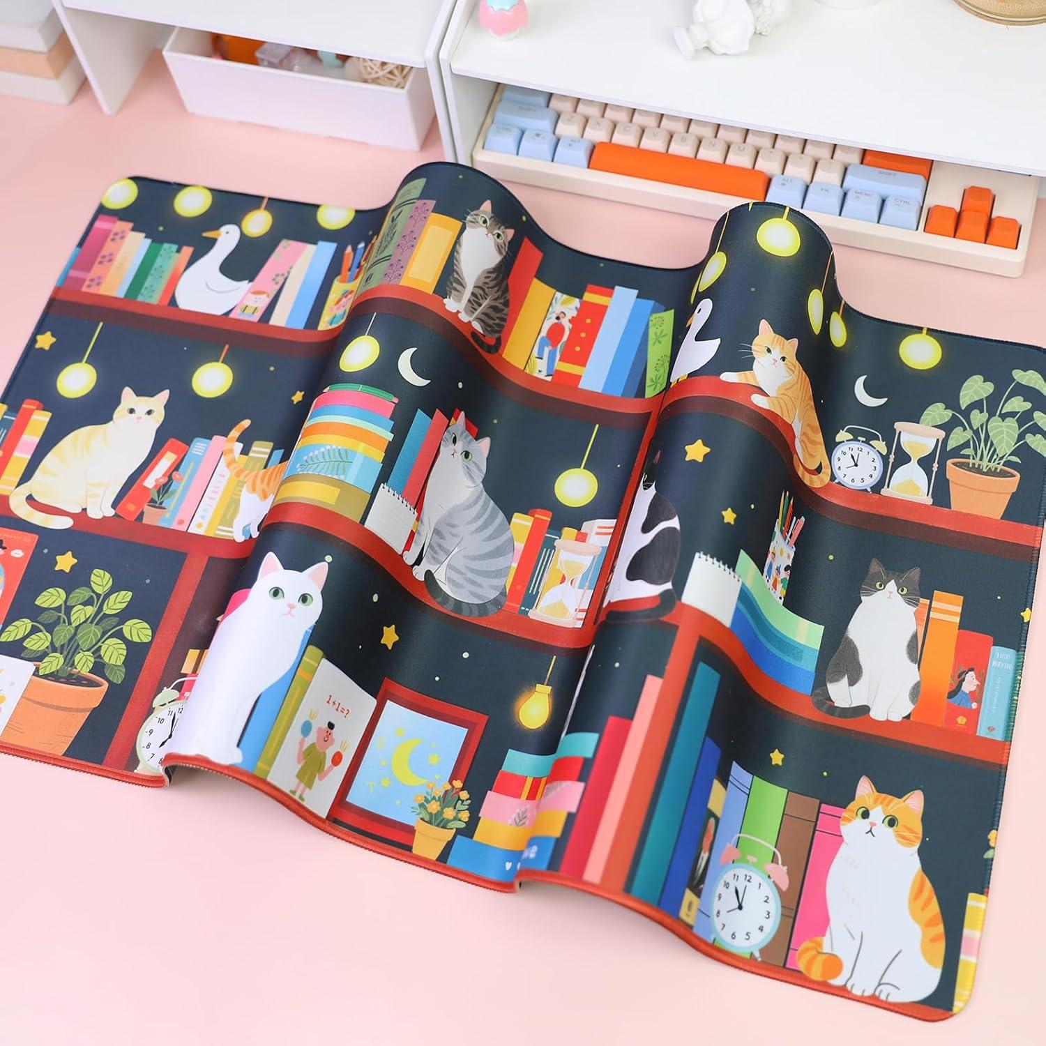 Alfombrilla de Escritorio Grande PERFECTSIGHT Gato Linda 77.5x39.9cm