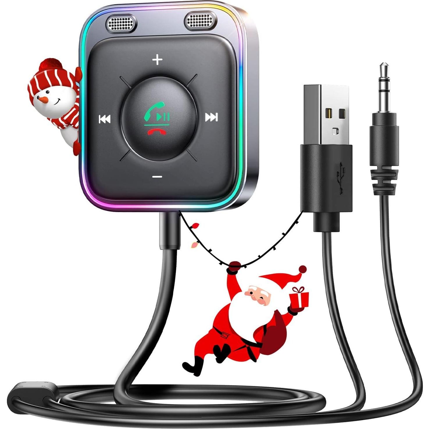 Adaptador de Coche Bluetooth 5.4 JOYROOM JR-CB3 AUX Negro