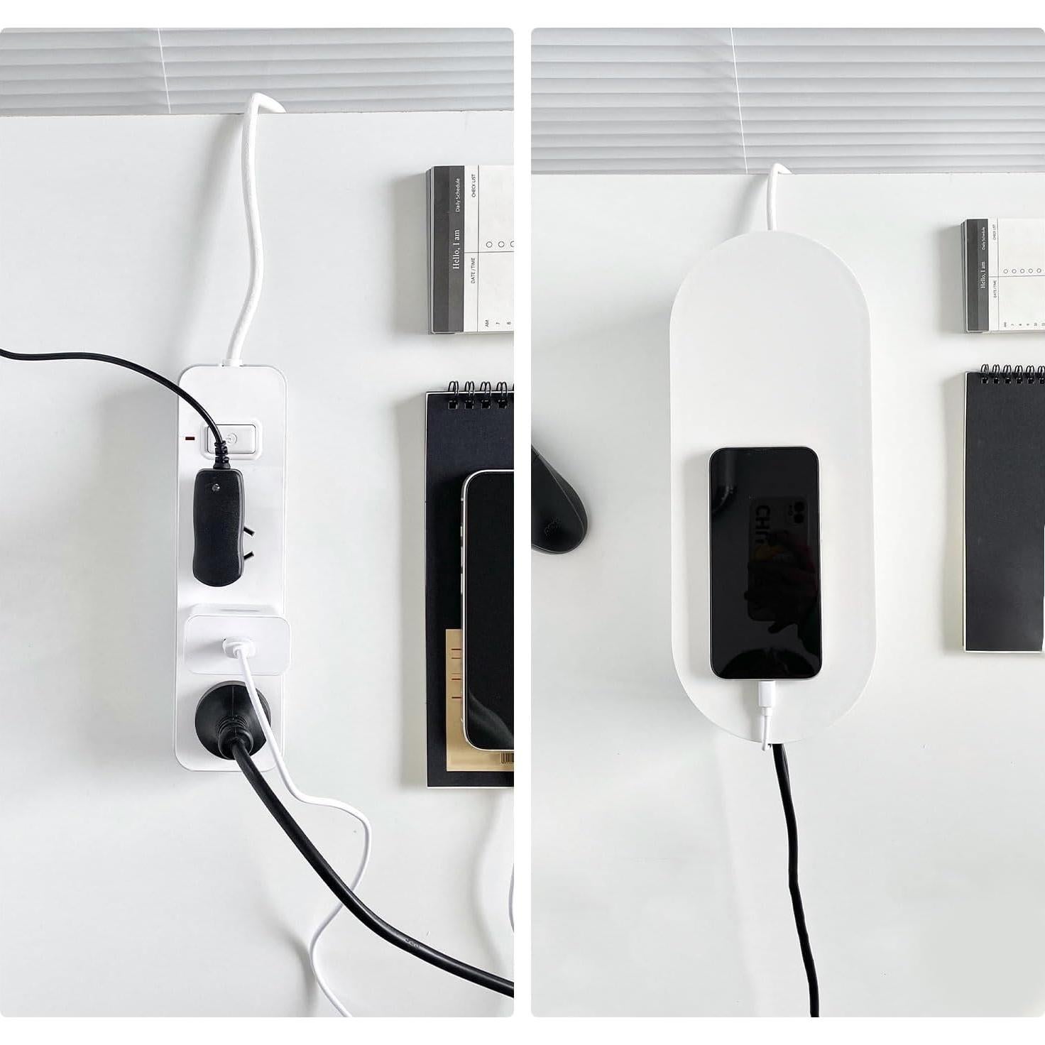 Paquete de 2 Cajas Organizadoras de Cables NINEWEEN Grande