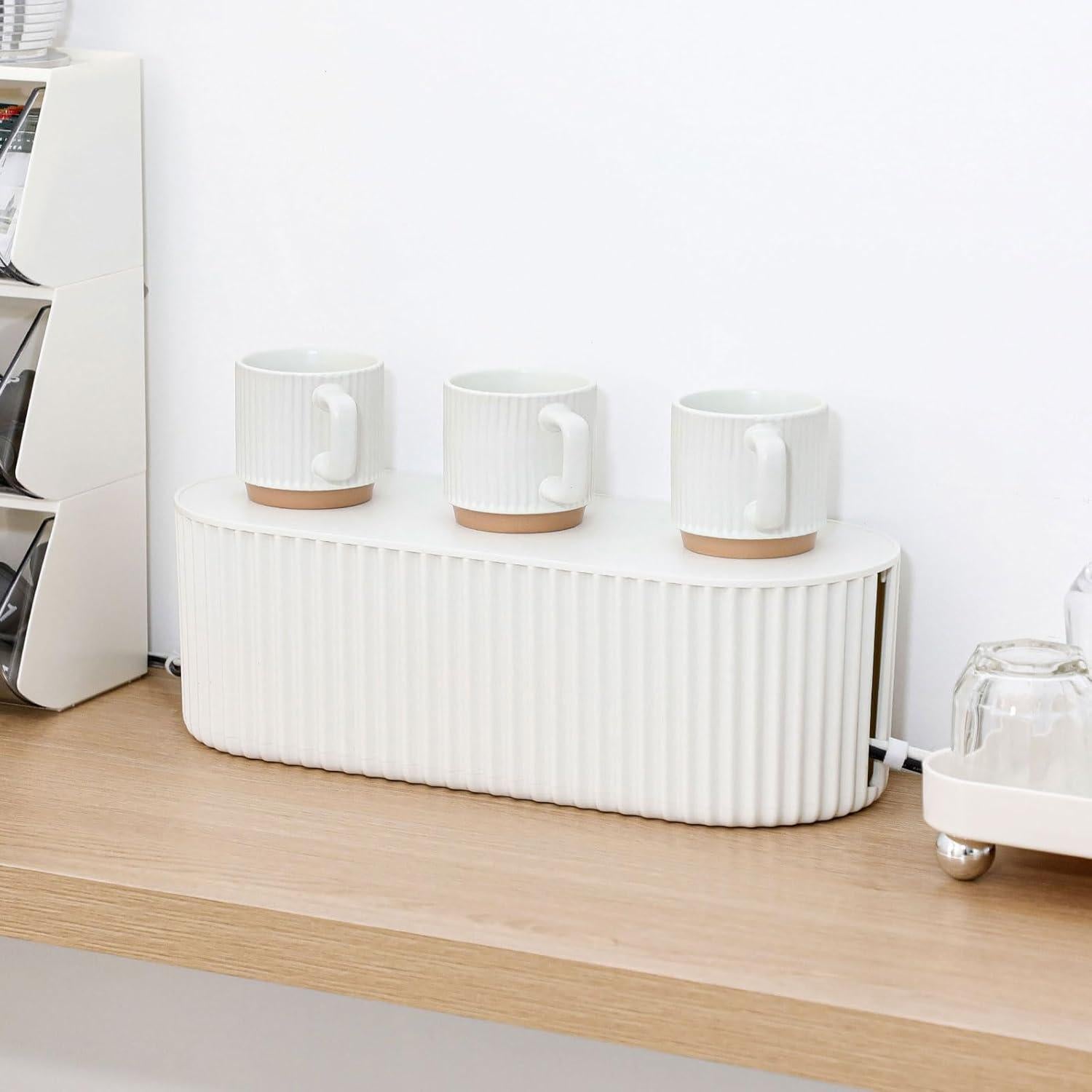 Paquete de 2 Cajas Organizadoras de Cables NINEWEEN Grande