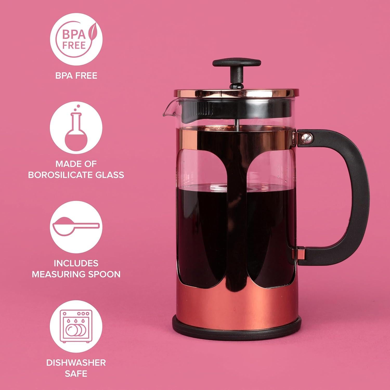 Cafetera Prensa Francesa Farberware 8 Tazas Acero Inoxidable