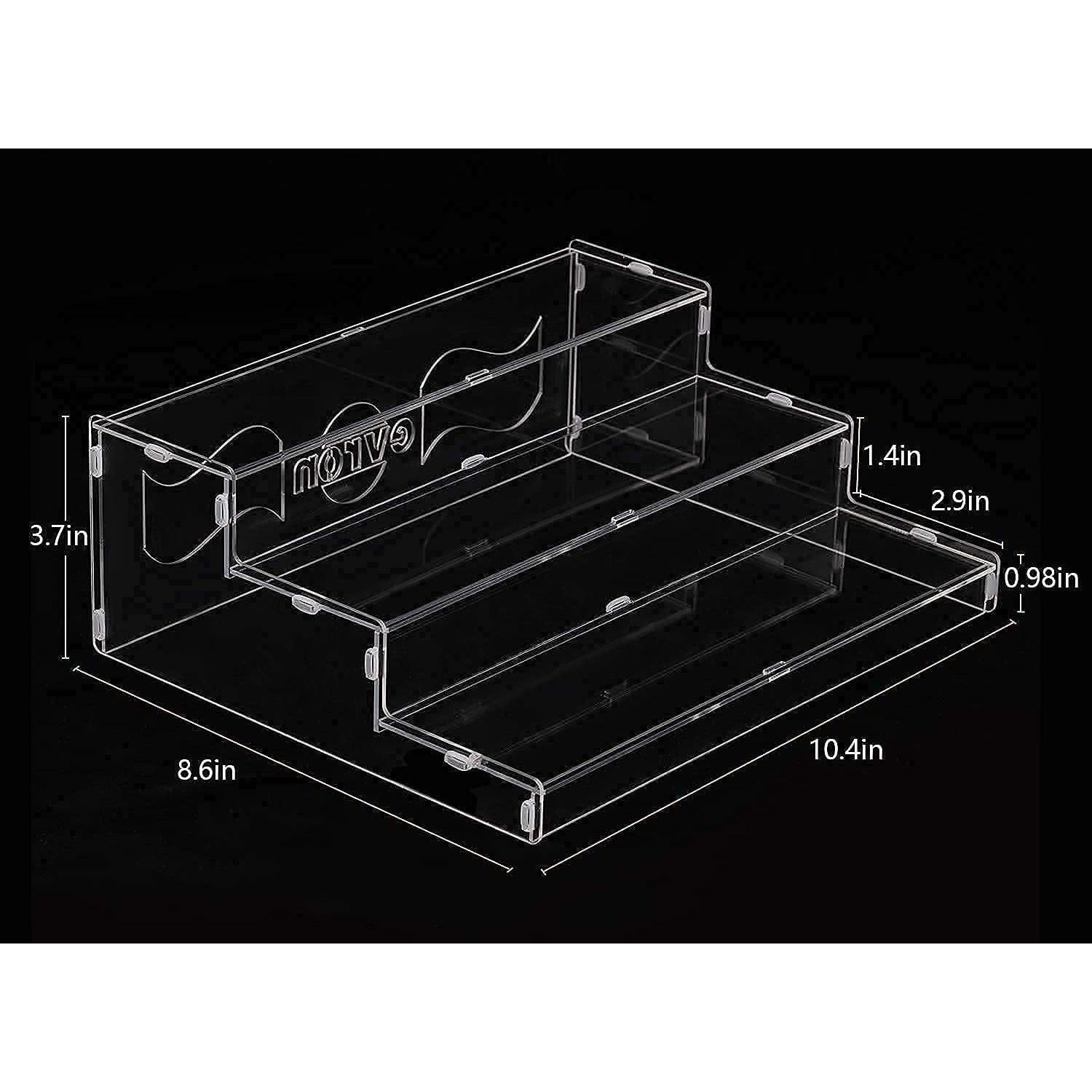 Estante de Especias Evron Acrílico Transparente 3 Niveles 26.67 cm