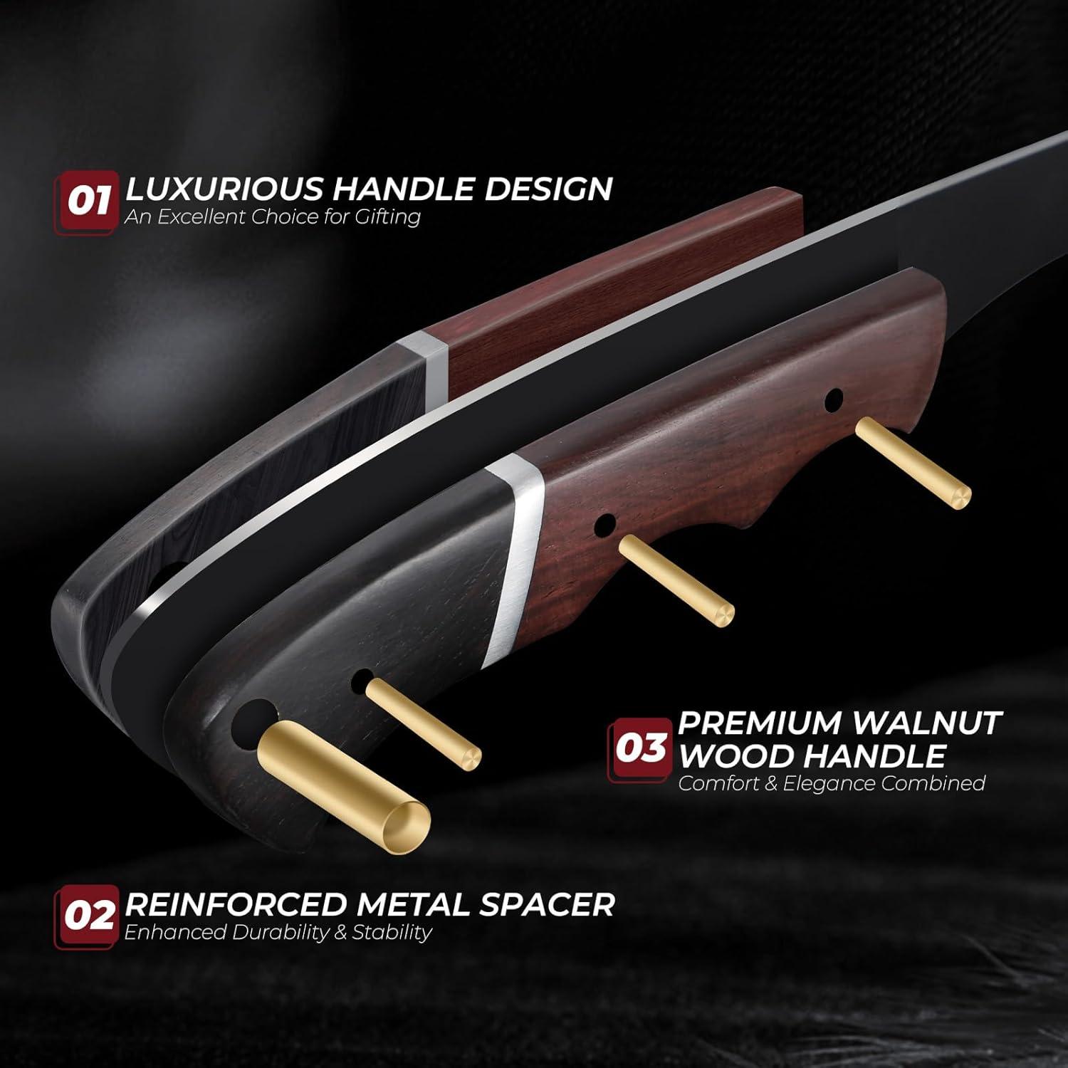 Cuchillo de Deshuesar DRGSKL 17.78 cm Acero ATS-34 Negro