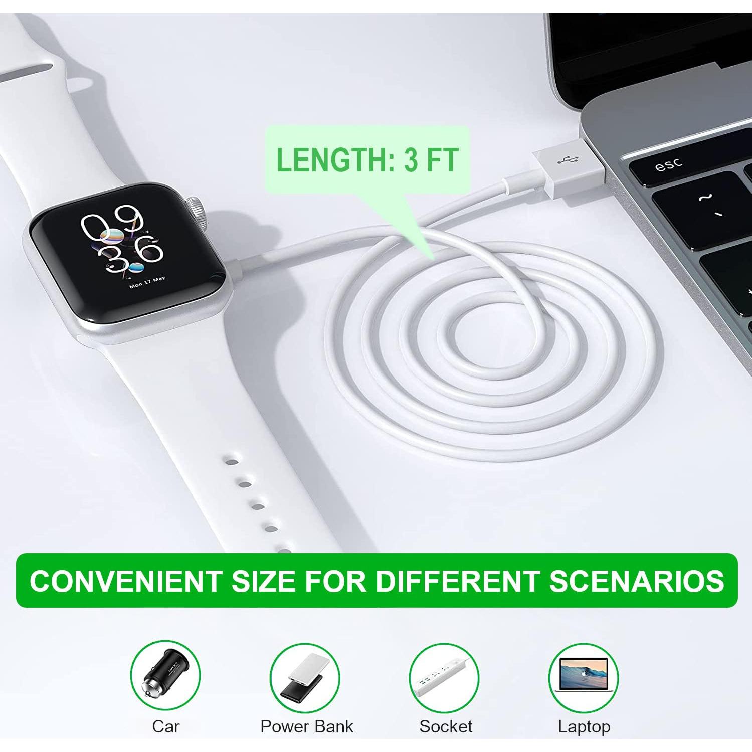 Cable de Cargador Magnético para Apple Watch 1M - Carga Rápida