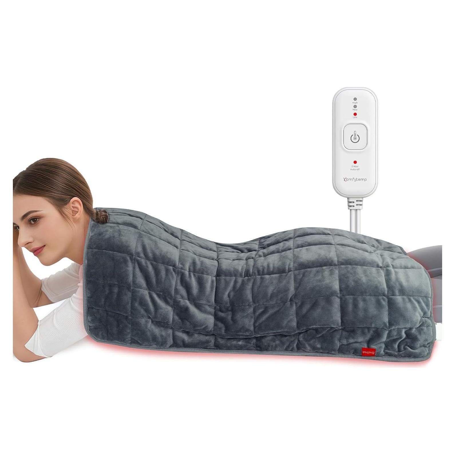 Almohadilla Térmica Eléctrica Comfytemp 43x84 cm para Alivio de Dolor