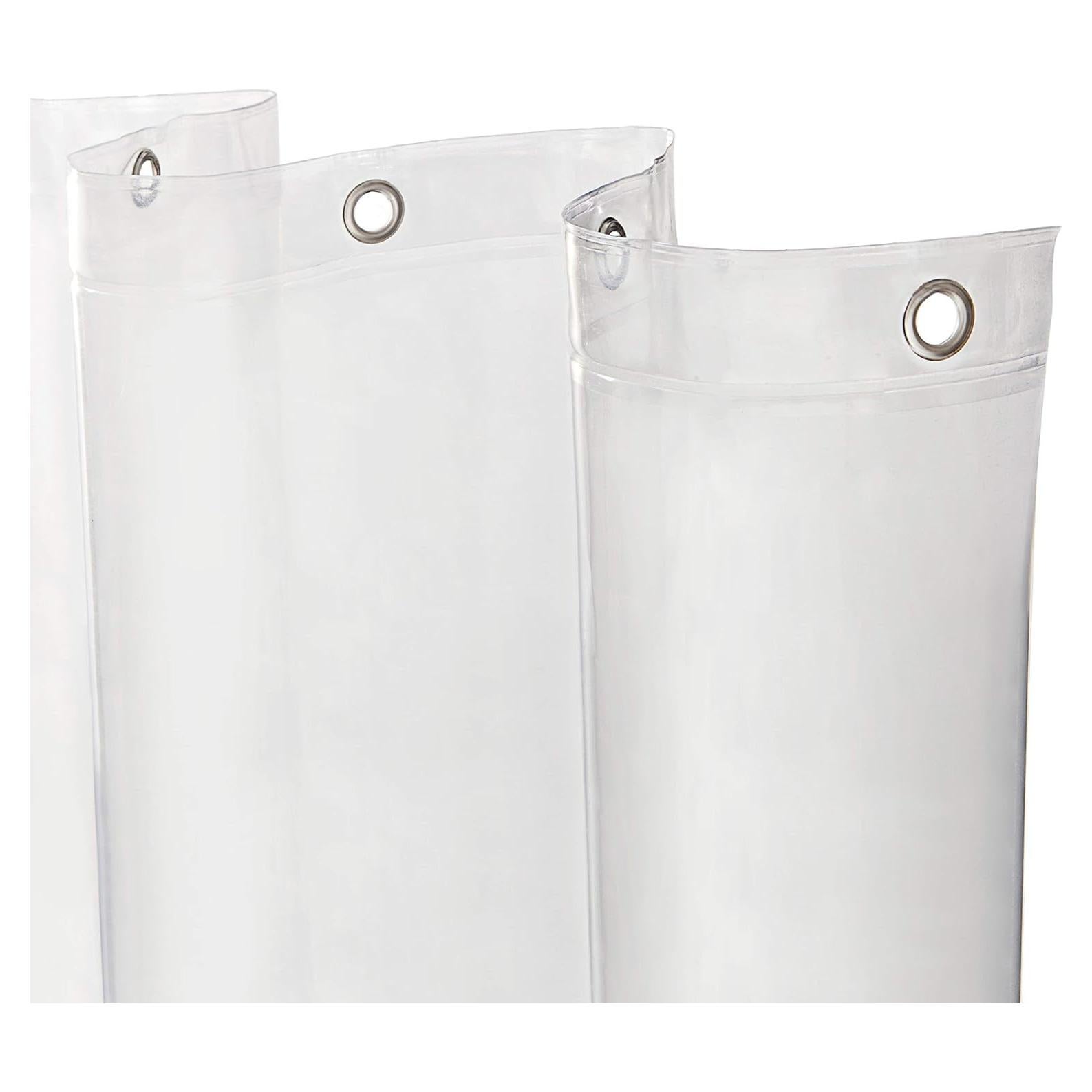 Forro de Ducha Kenney PEVA Antimicrobiano 178x183 cm Claro