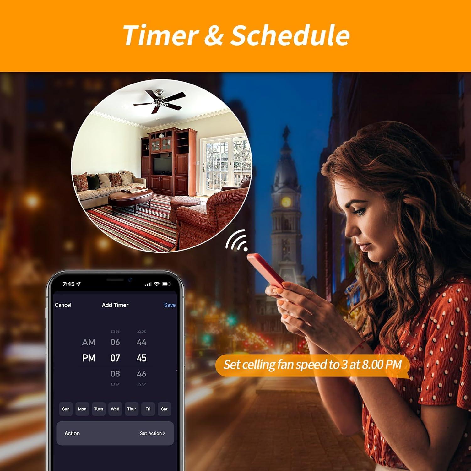 Control Remoto WiFi para Ventilador de Techo Humpptom R28 230g