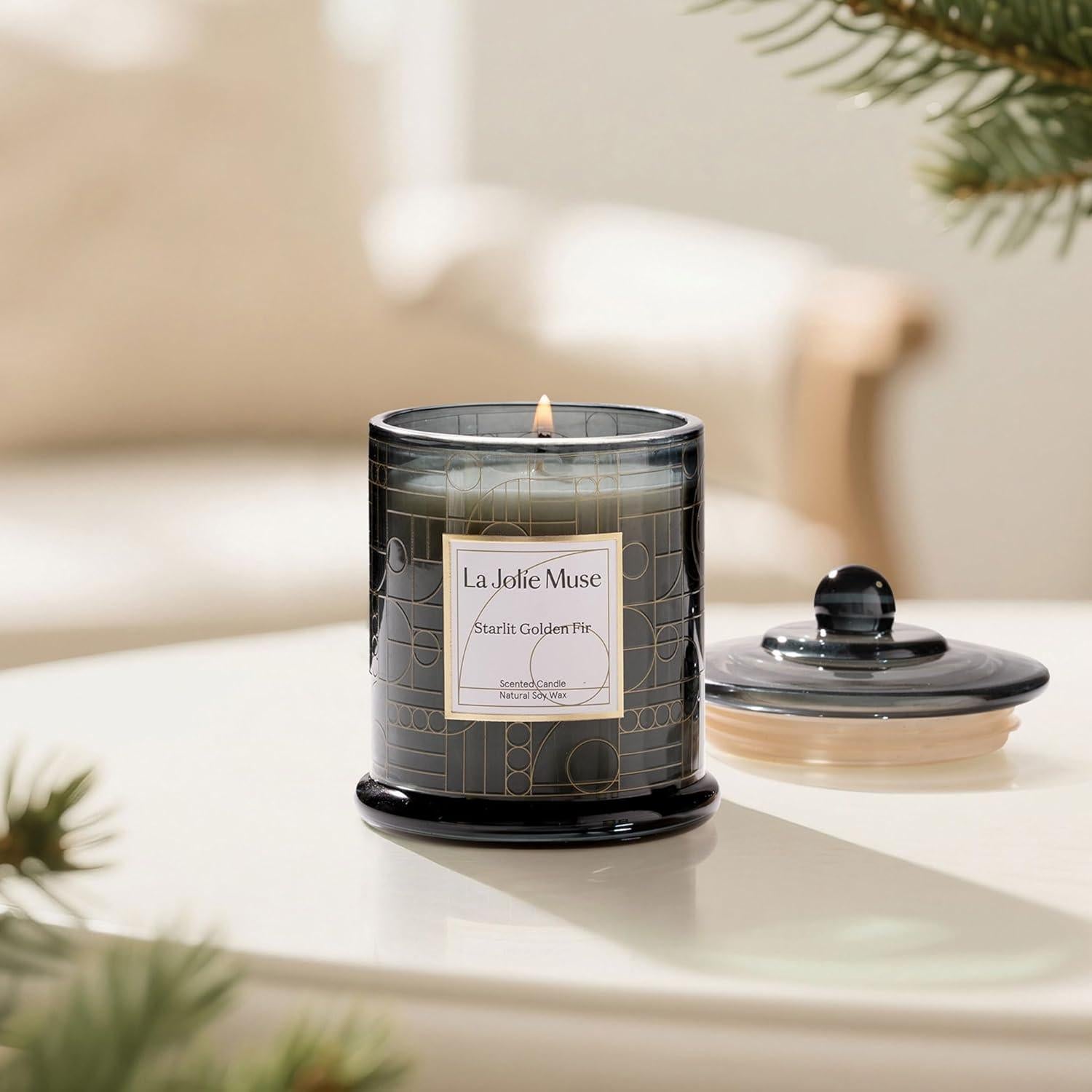 Vela de Soja Natural LA JOLIE MUSE Cedro y Ciprés 285g