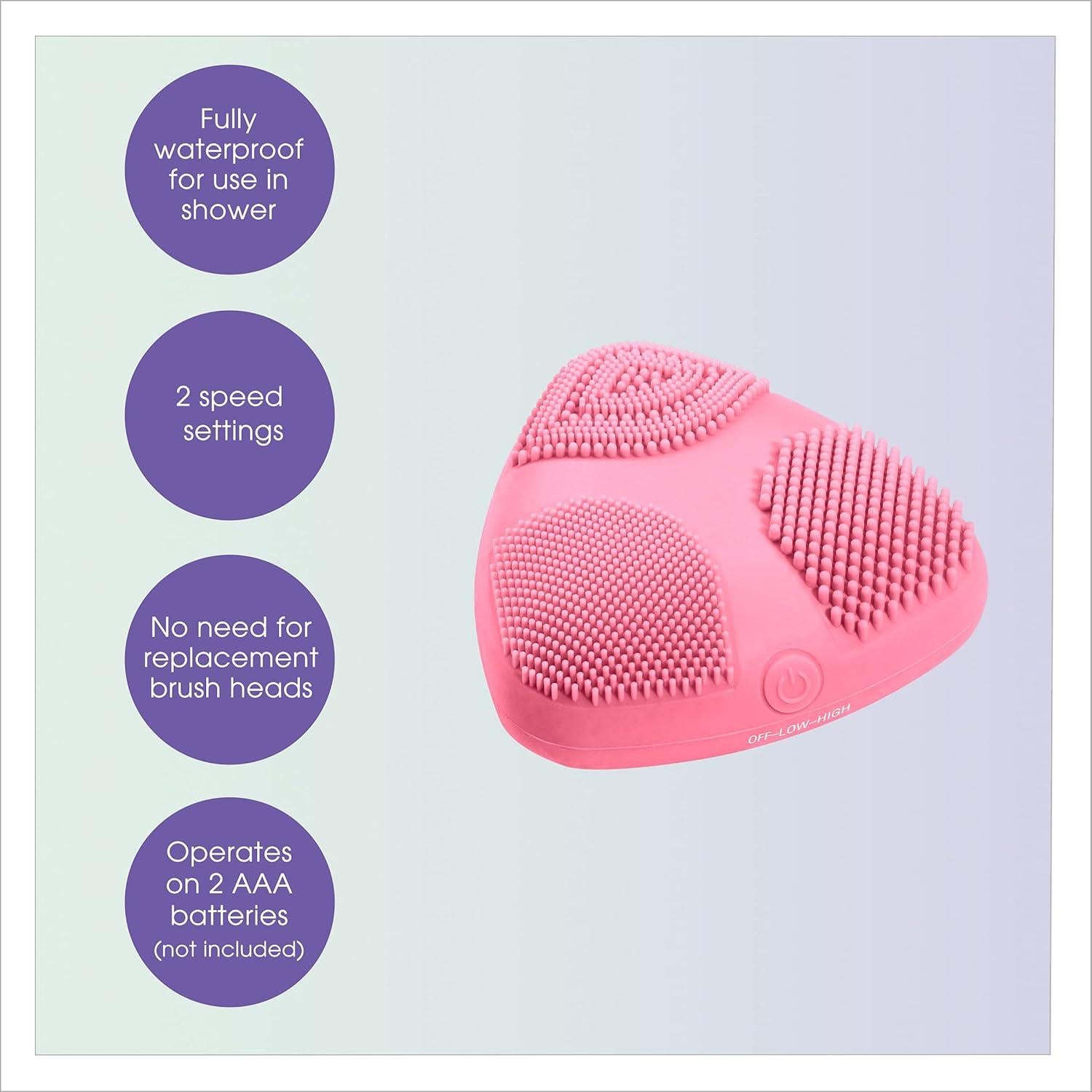 Cepillo Facial de Silicona Conair True Glow Skinpod Rosa