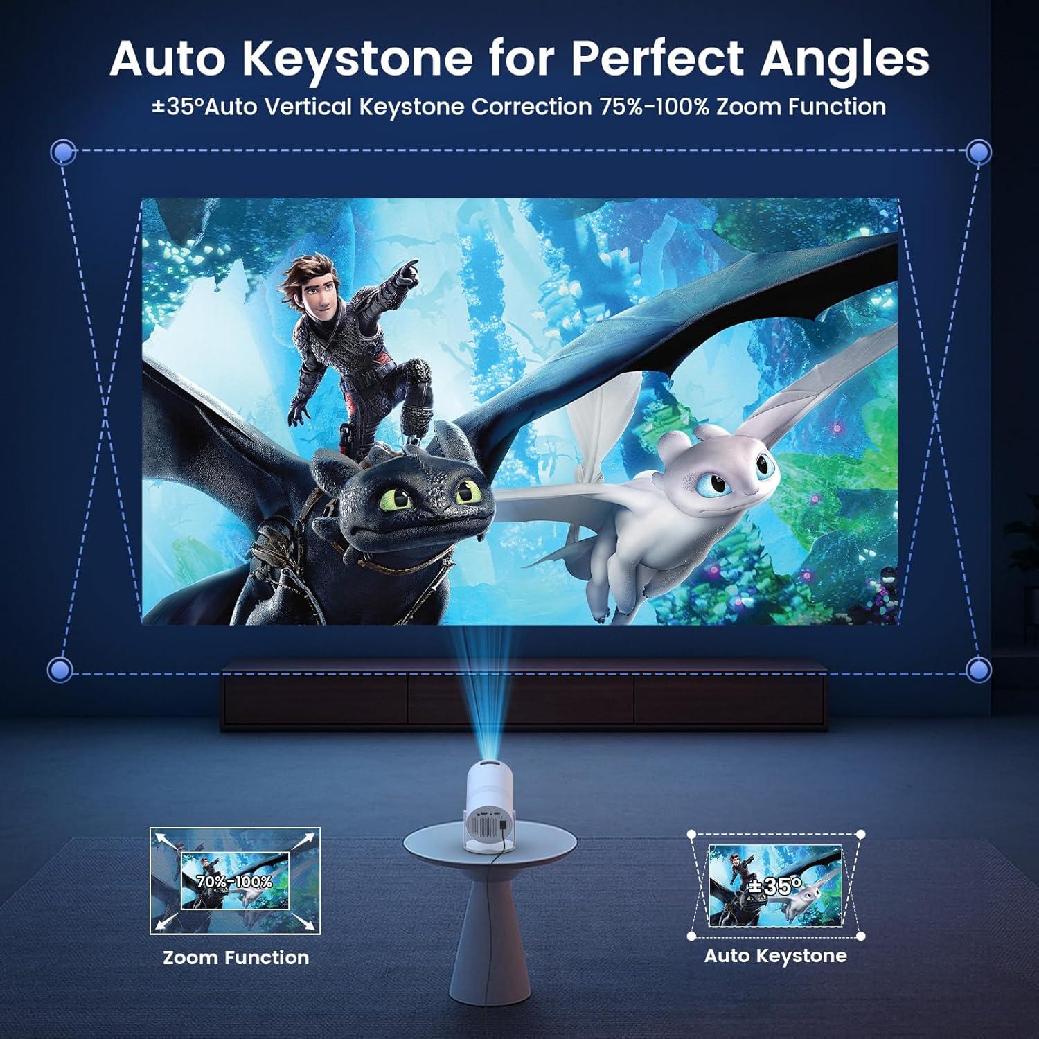 Mini Proyector Portátil Tecaki X3 1080P HD WiFi Bluetooth