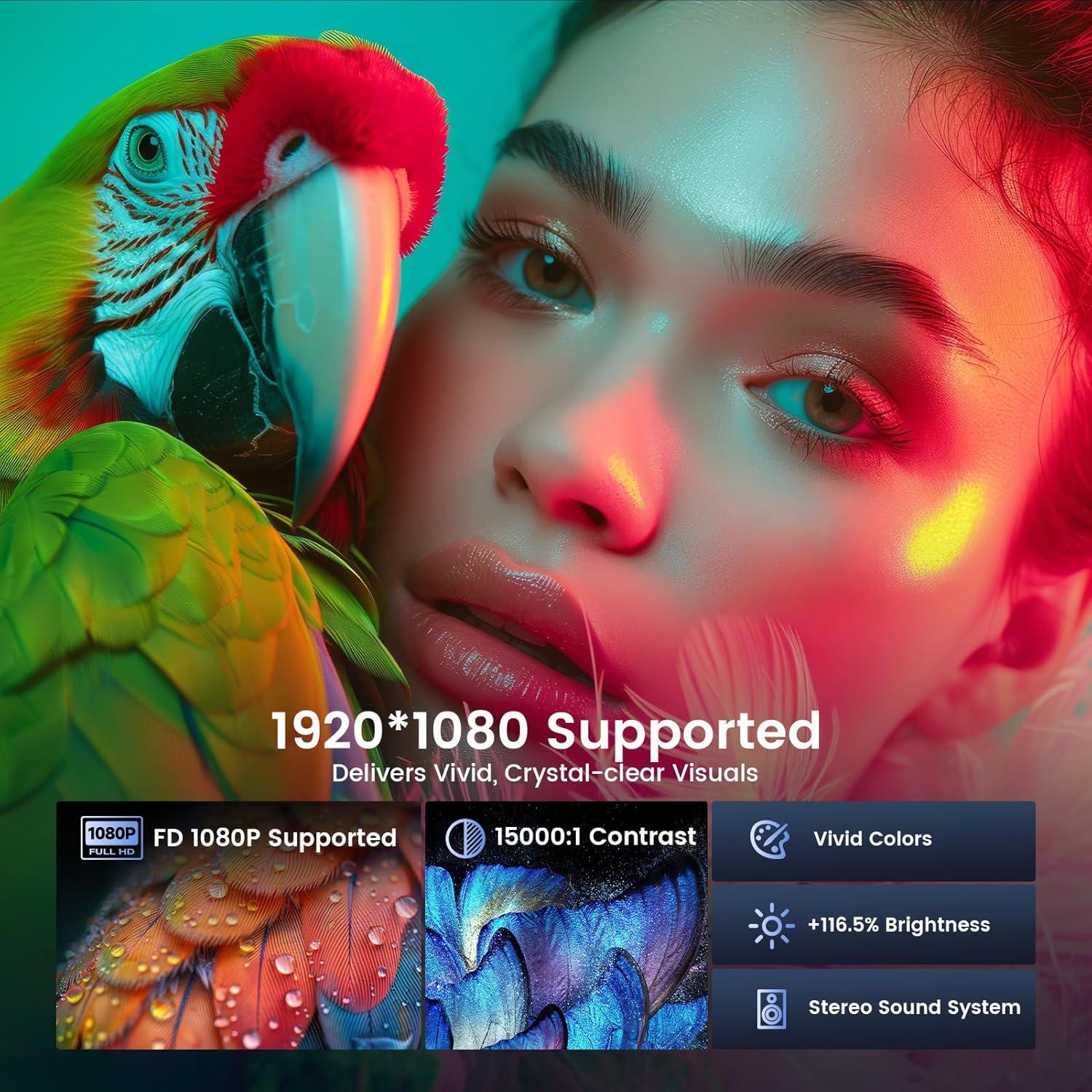 Mini Proyector Portátil Tecaki X3 1080P HD WiFi Bluetooth