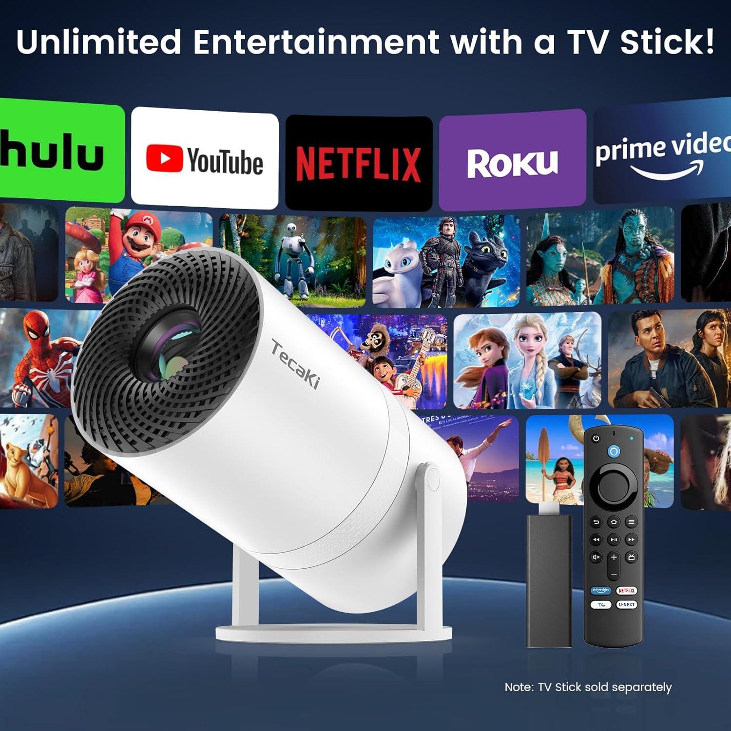 Mini Proyector Portátil Tecaki X3 1080P HD WiFi Bluetooth