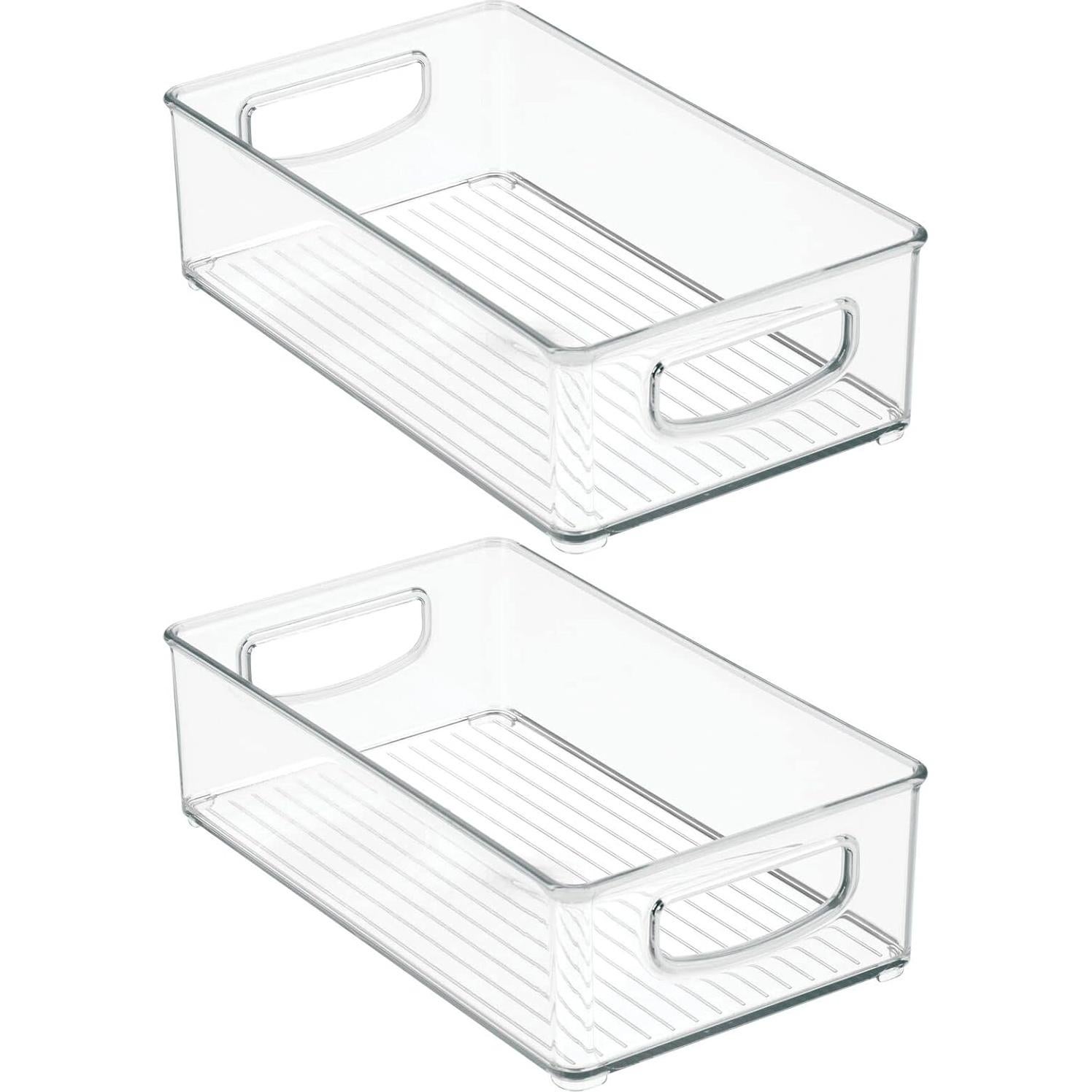 Contenedor de Almacenamiento Plástico mDesign 2 Piezas 25.4cm