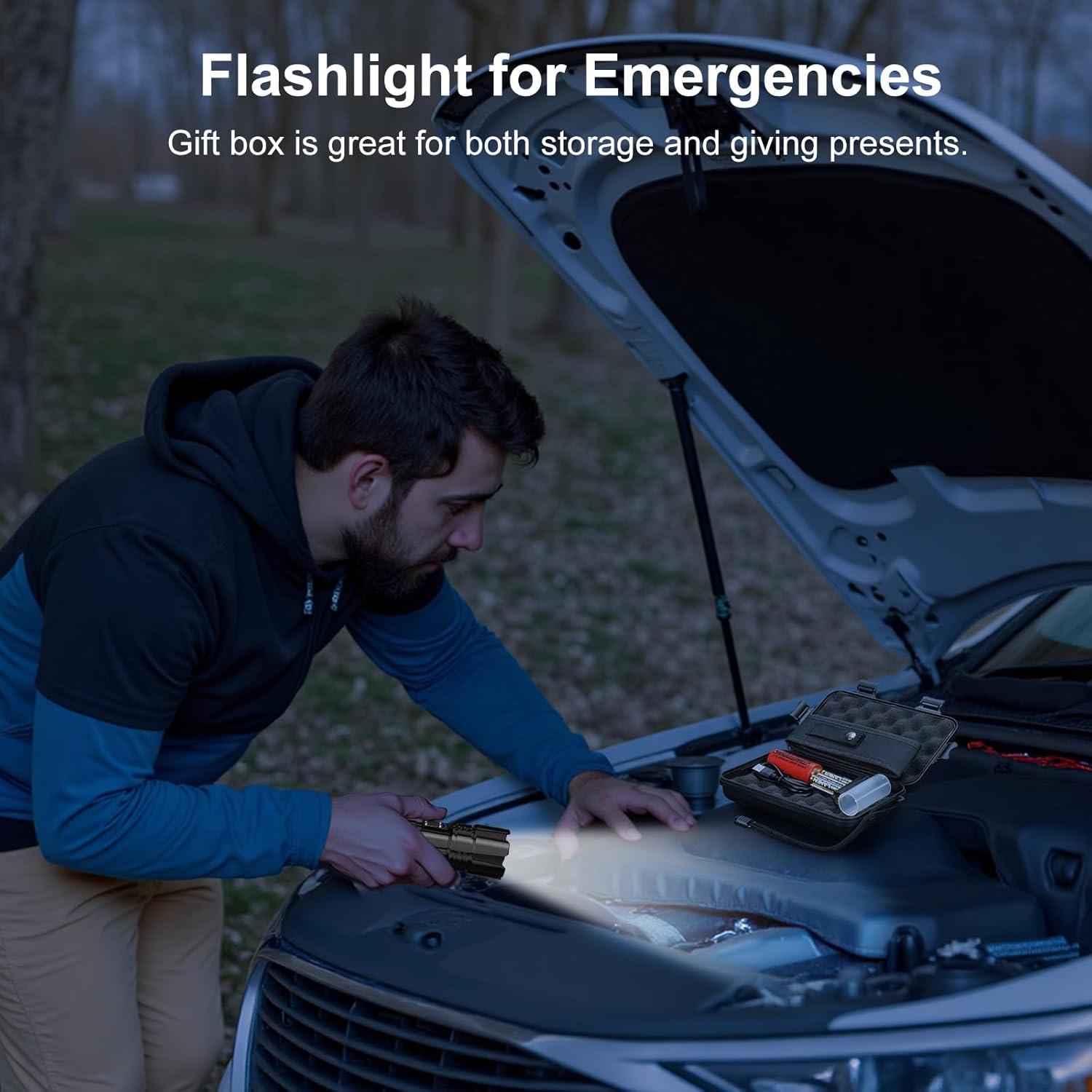 Linterna Recargable Shadowhawk S1476 2000 Lúmenes 30W USB-C