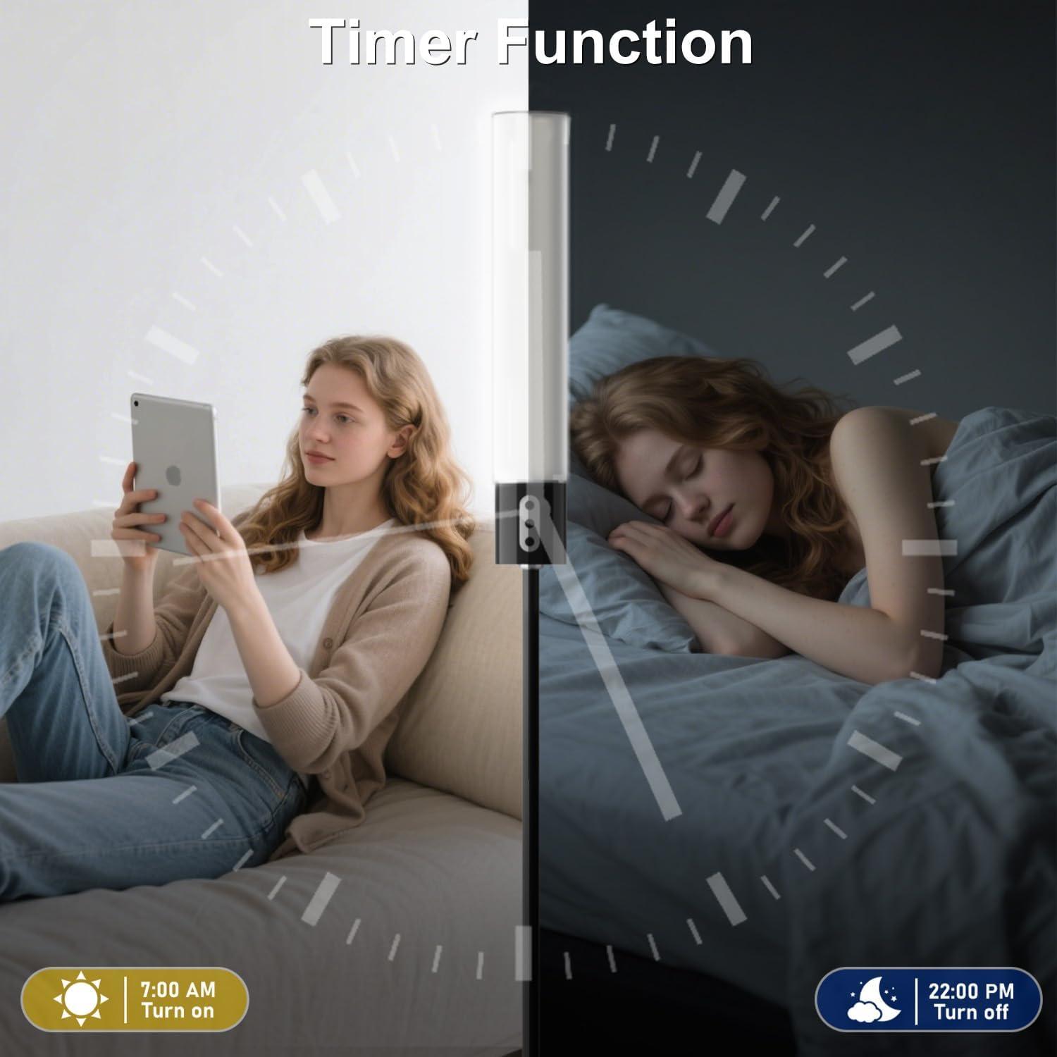 Lámpara de Pie Inteligente Luckystyle HX-828 RGBICW 1500LM