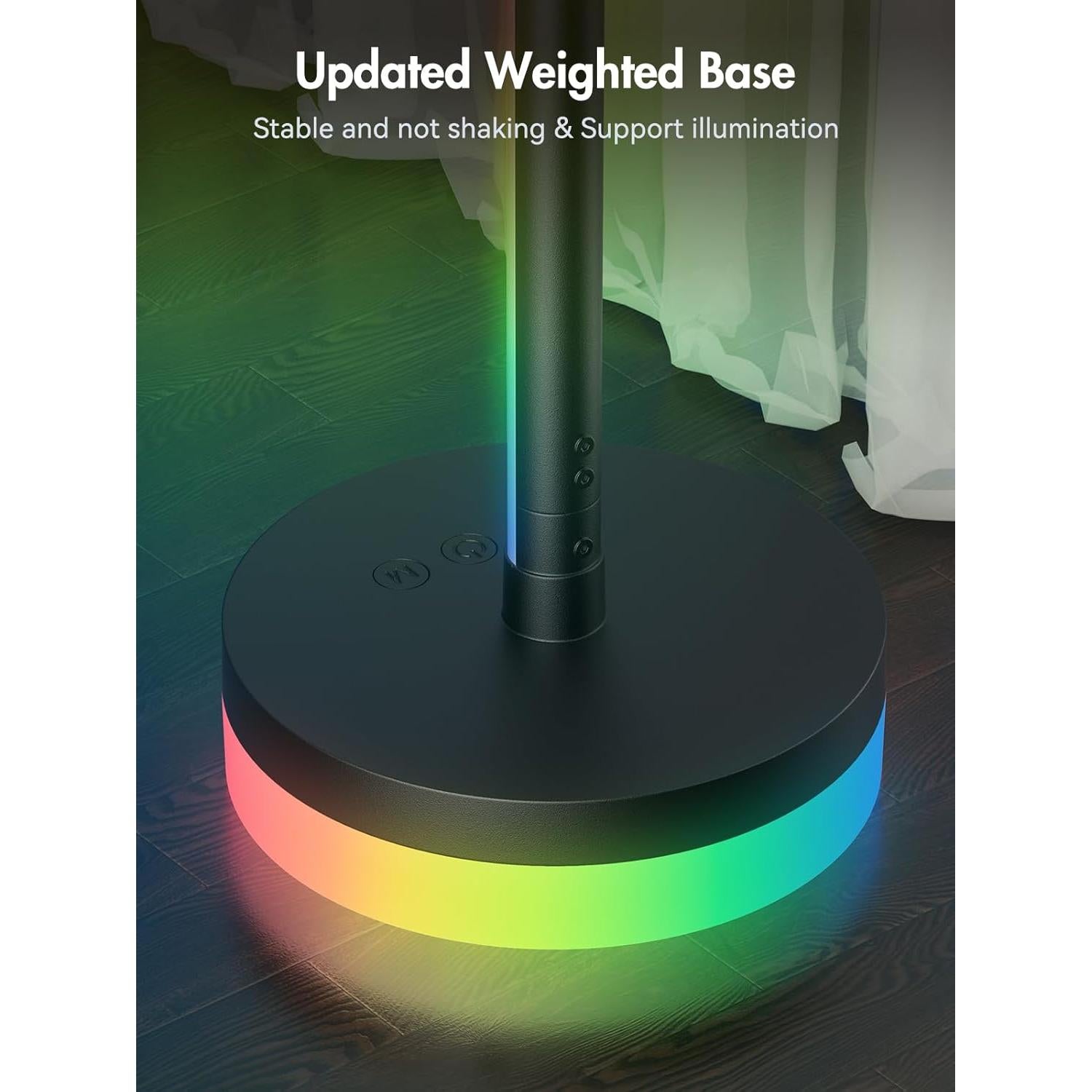 Lámpara de Pie LED RGBICW 1300lm Giant - Control Remoto, App