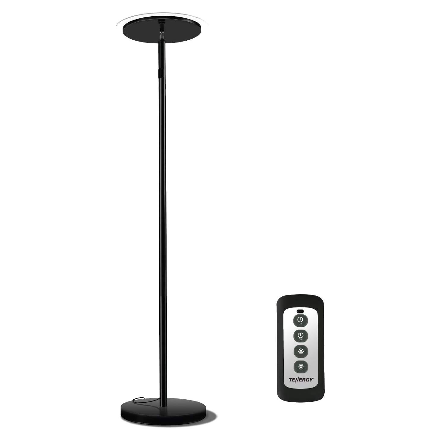 Lámpara de Pie LED Tenergy Torchiere 3000L 30W Control Remoto